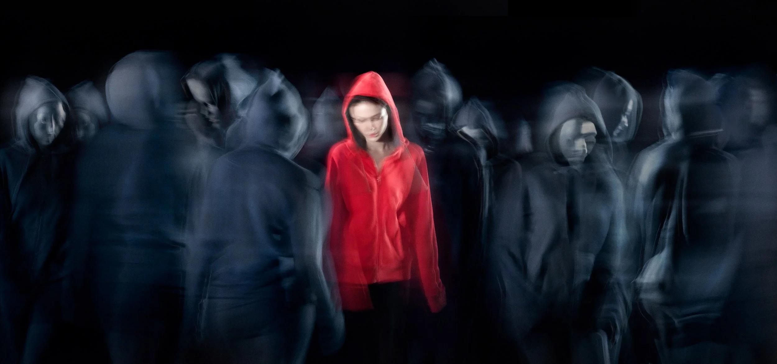 The Crowd from the solo exhibition titled 'Isolations' by photographer David.A.Knight ©