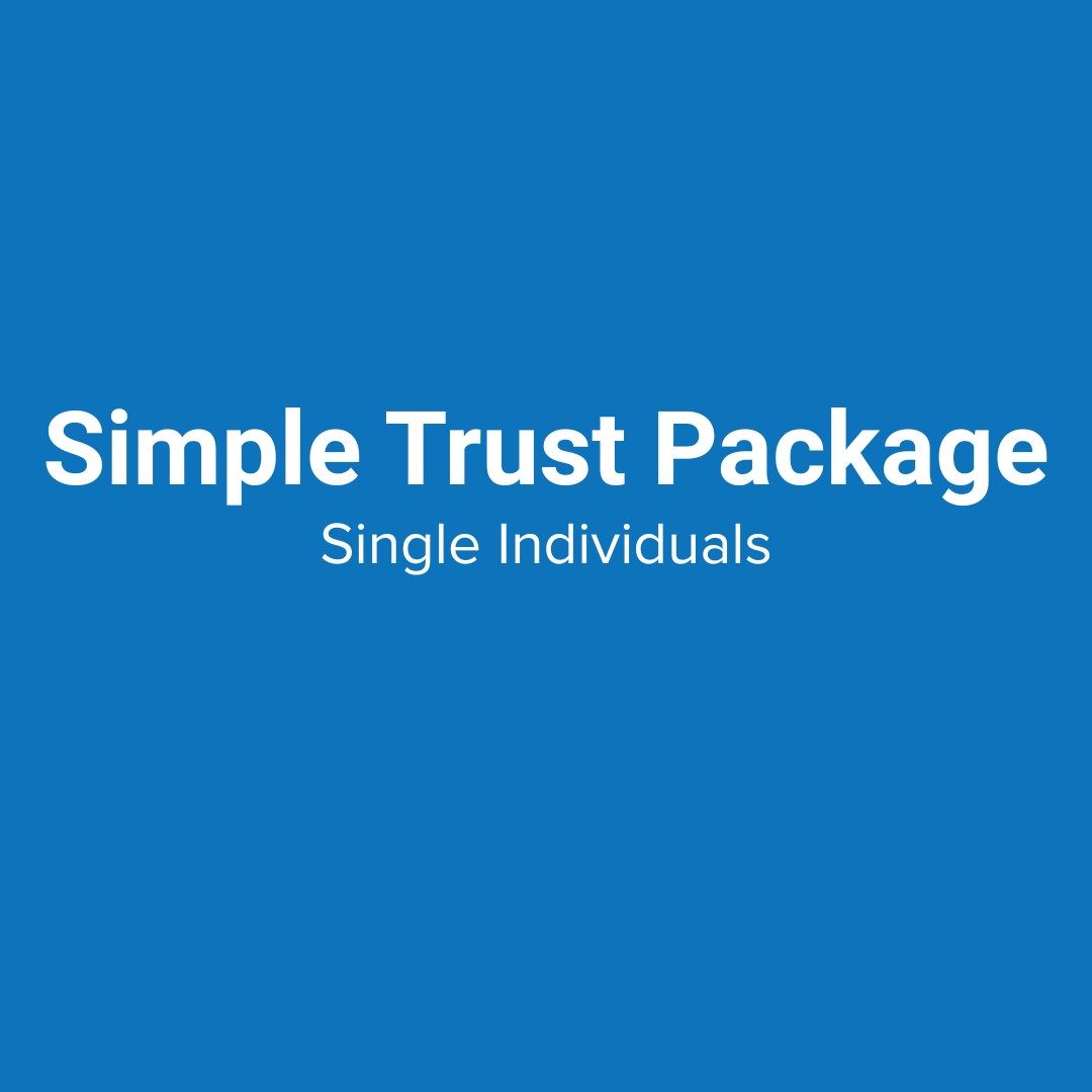 Simple Trust & Support Package for Single Individuals