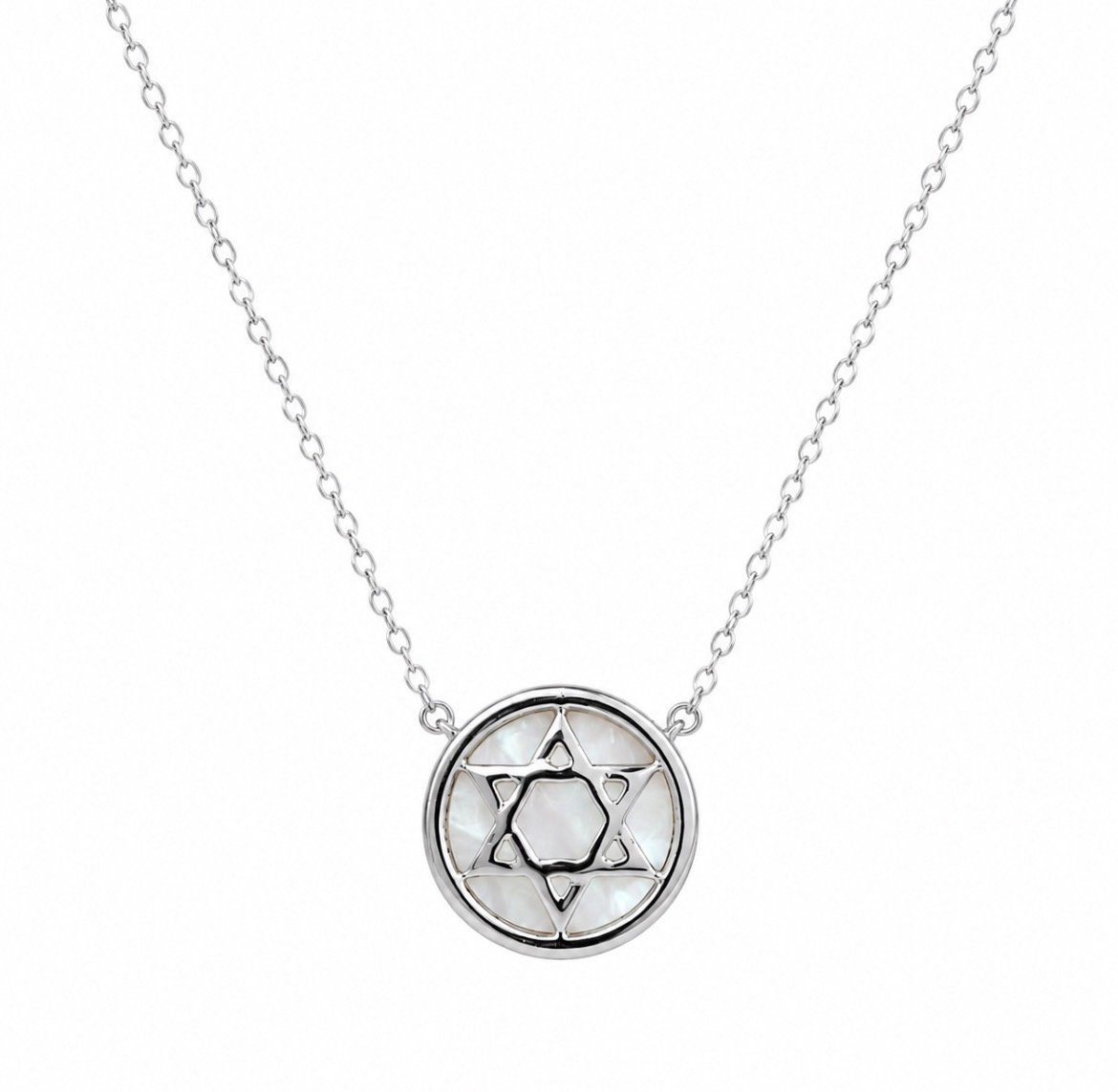Star of David Mother of Pearl Necklace