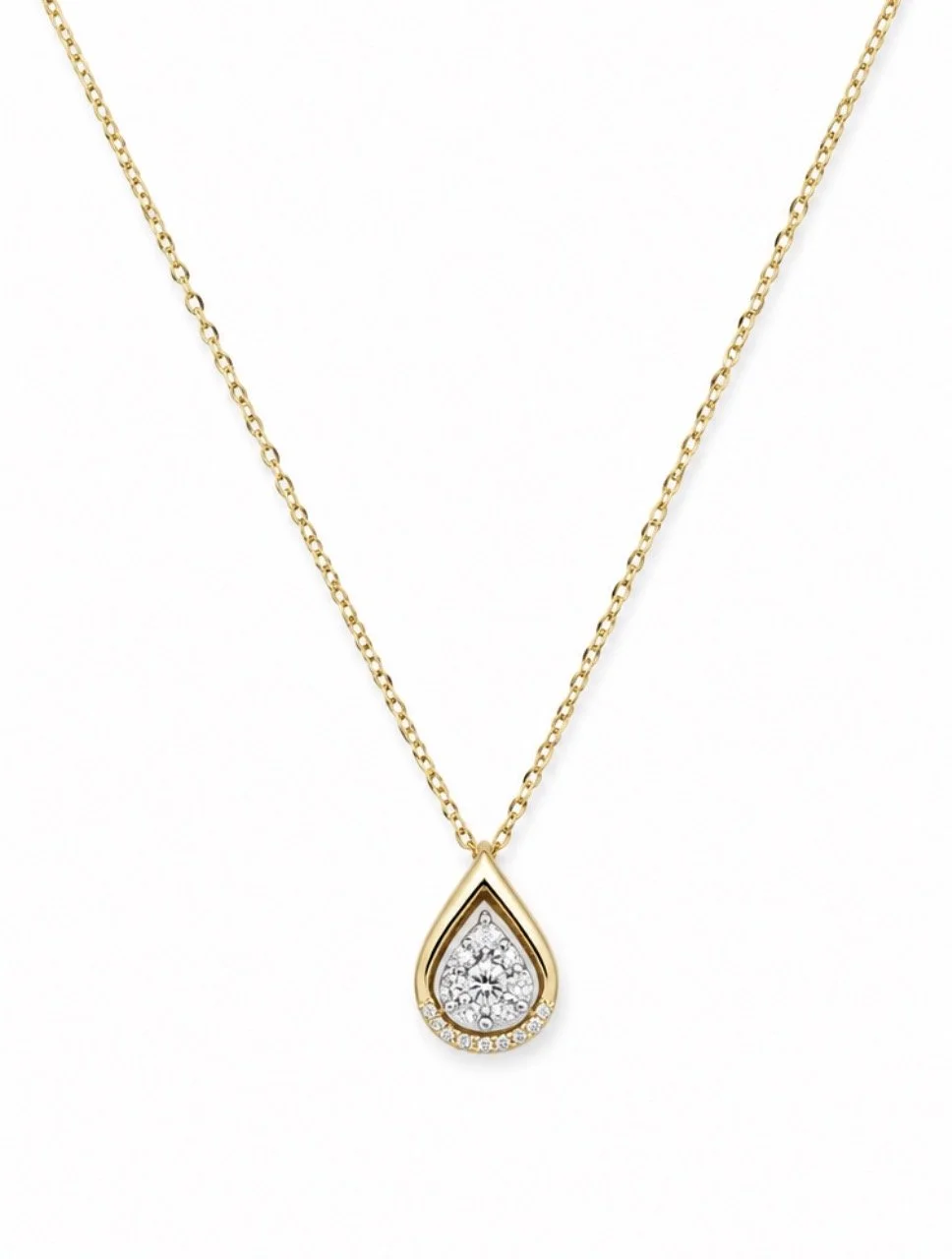 Teardrop Diamond Necklace