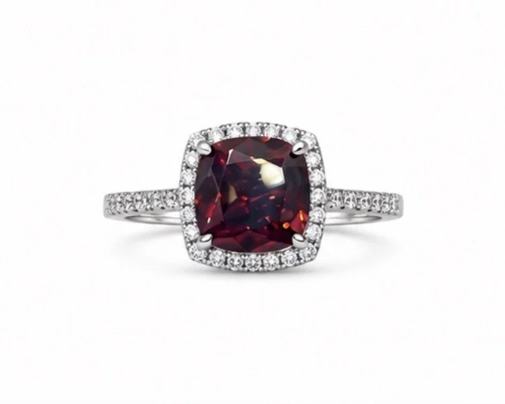 Ruby and White Sapphire Ring