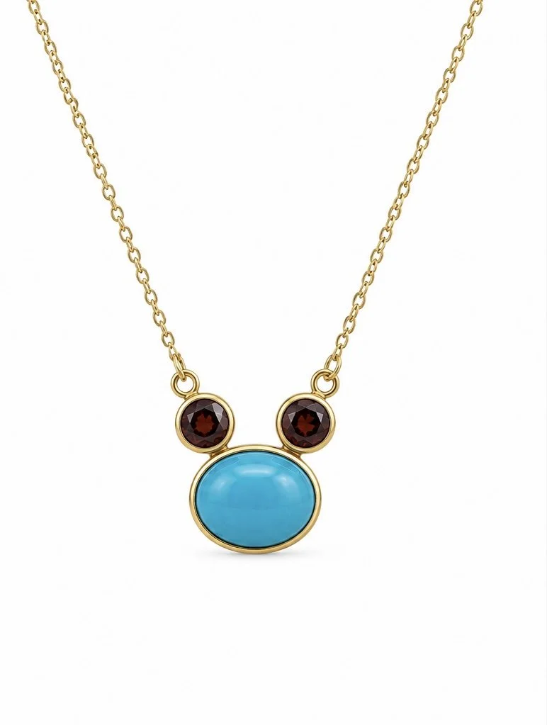 Custom garnet necklace