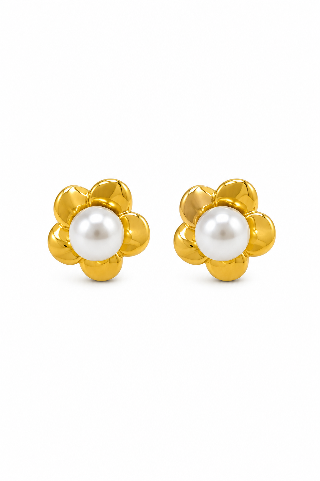 Vintage Pearl flower earrings