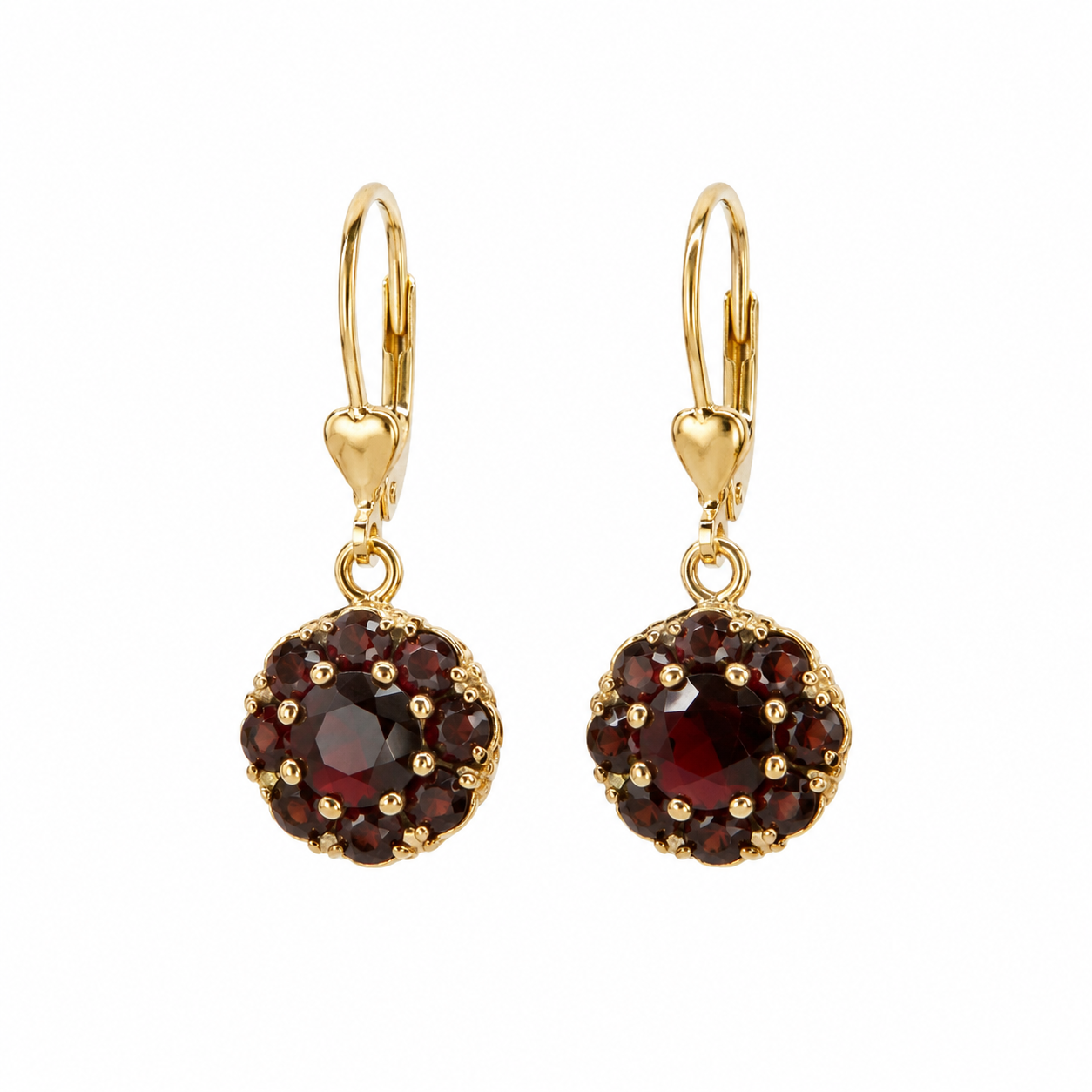 Vintage garnet earrings