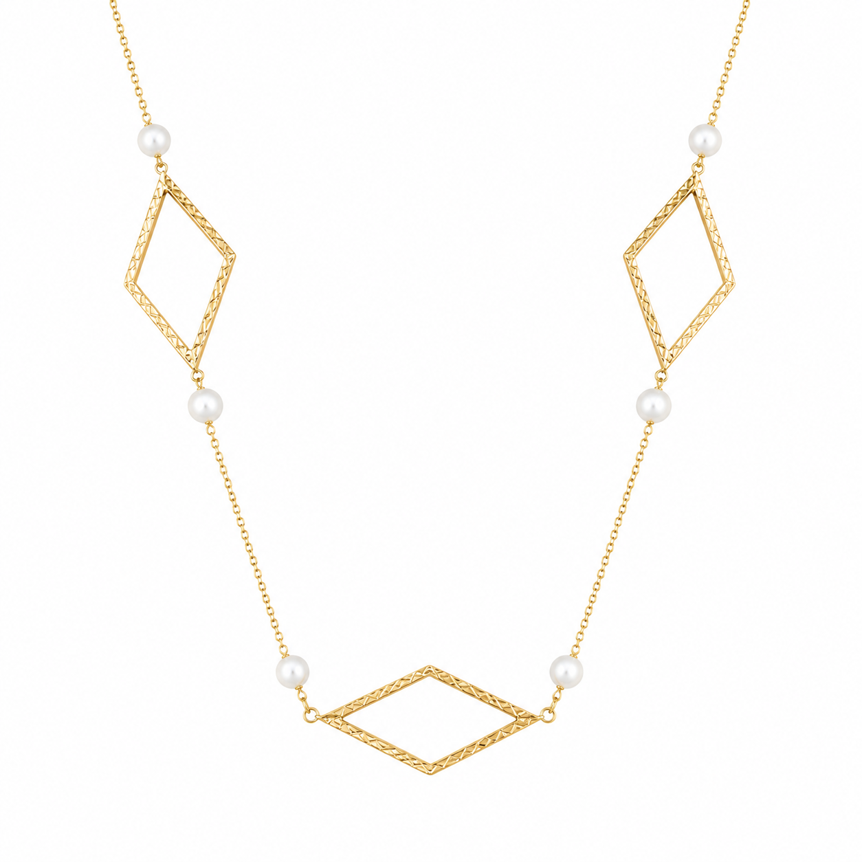 Pear Geo Design necklace