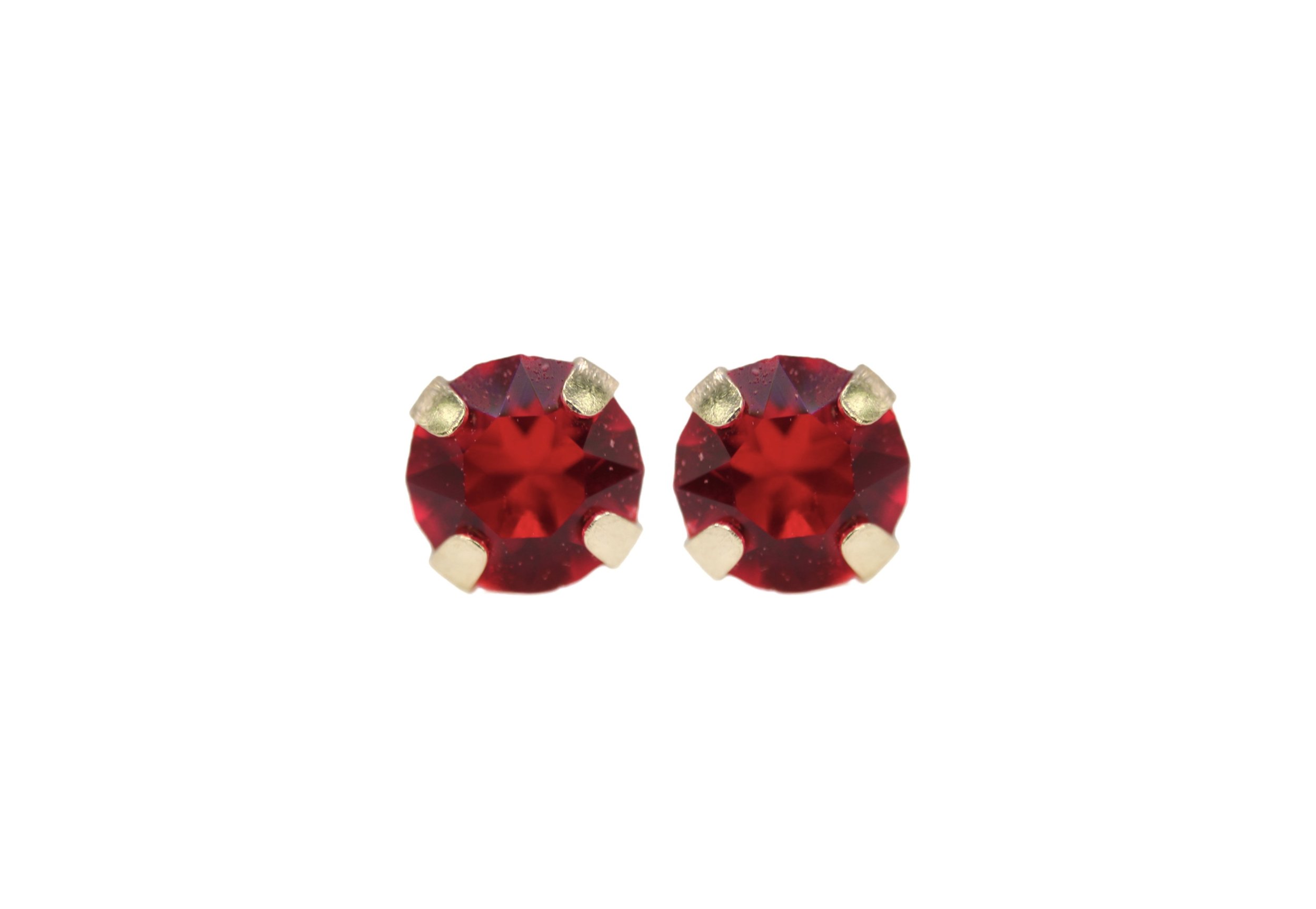 Ruby Post Earrings