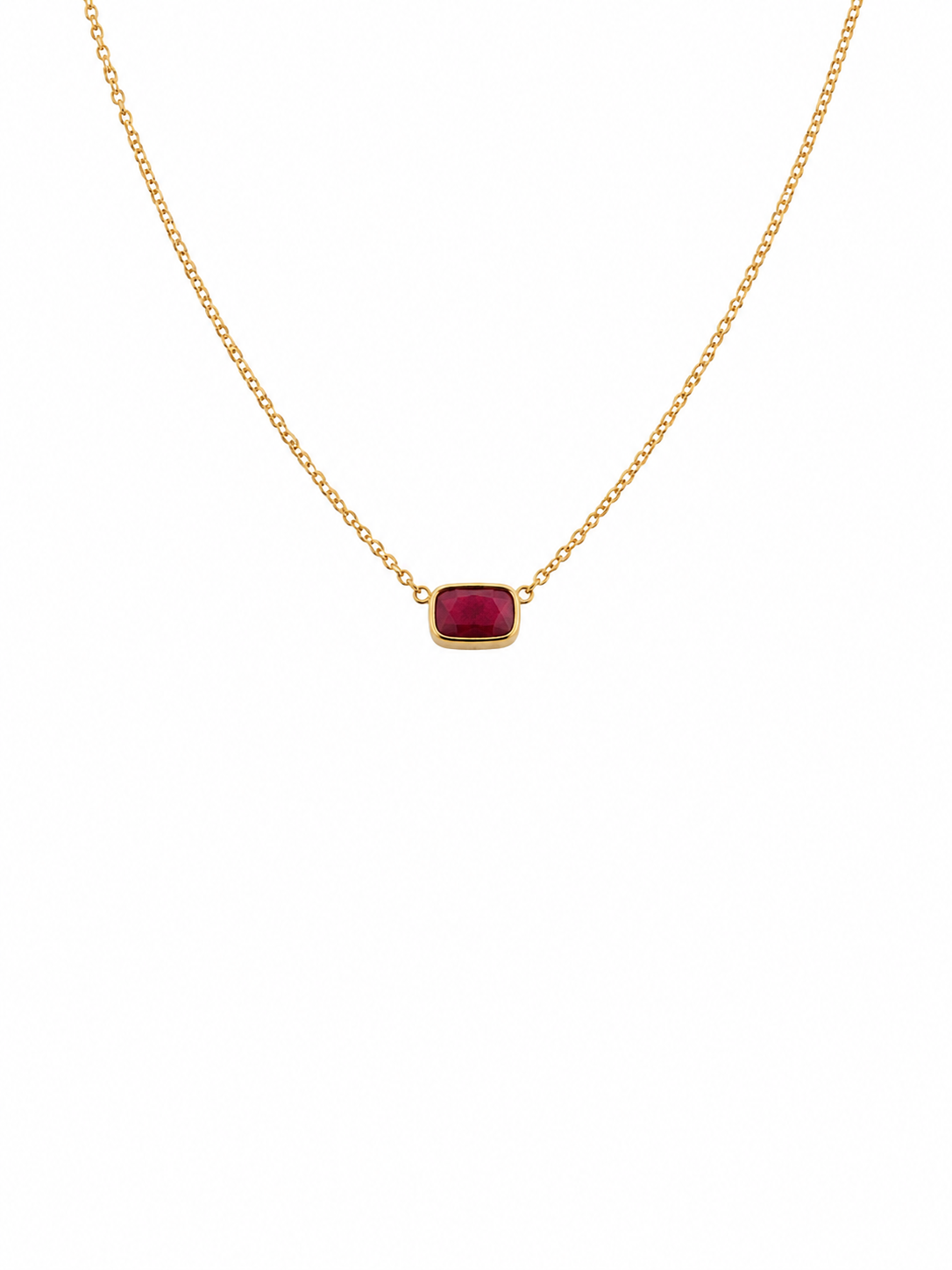 Ruby gold chain
