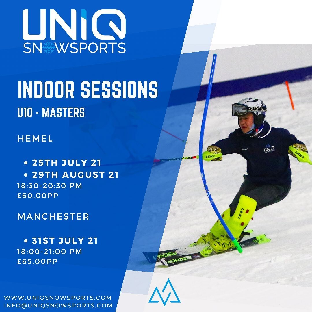 ❄️UK Indoor training sessions ❄️

Limited places available now across our remaining July and August training sessions 👌🏽

We have received news that the Hemel and Manchester Snow Centre will be extending their UK indoor training sessions till the e