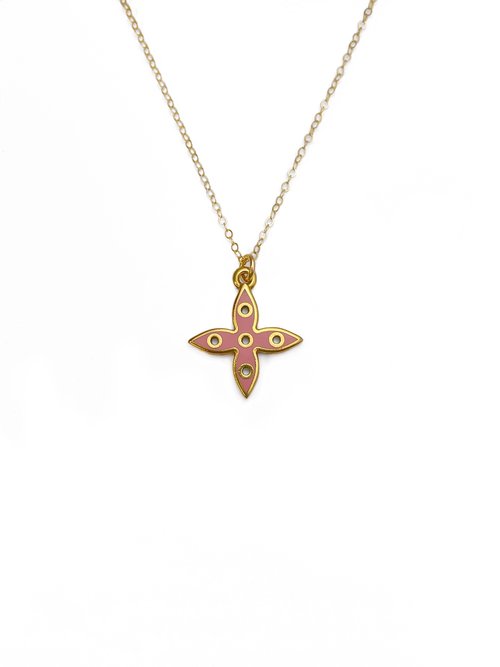 Authentic reworked Louis Vuitton small charm necklace.