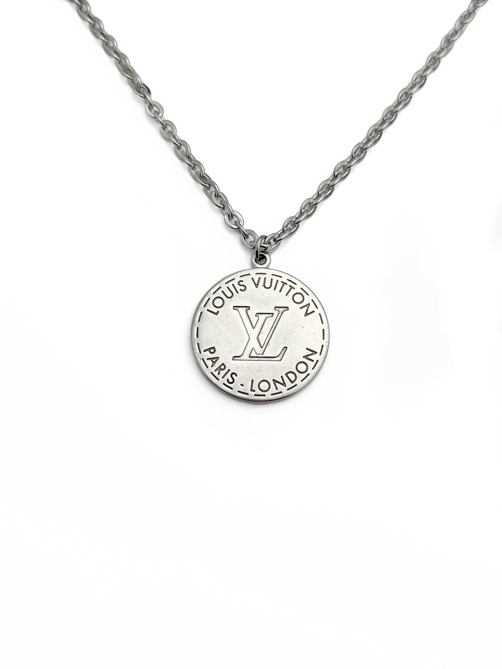 Authentic Louis Vuitton Repurposed Silver Trunks & Bags Necklace — LUXE  Reworked