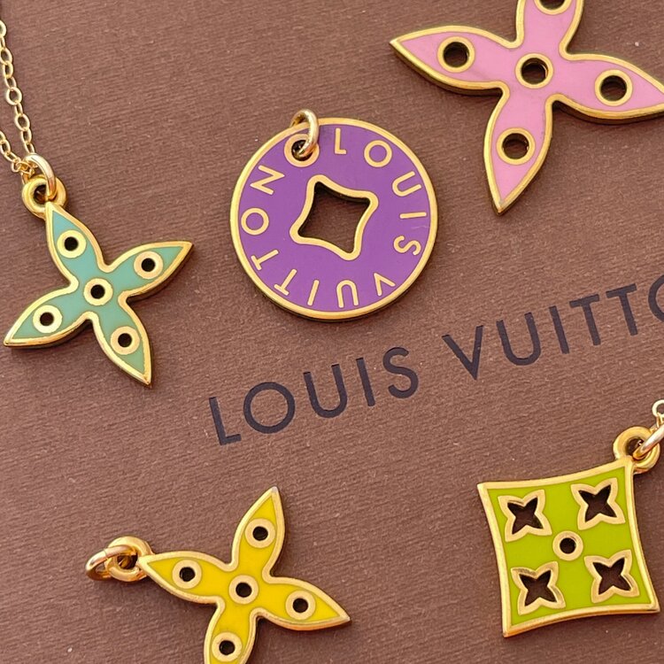 Repurposed LV Flower Pendant – Luxia Collection