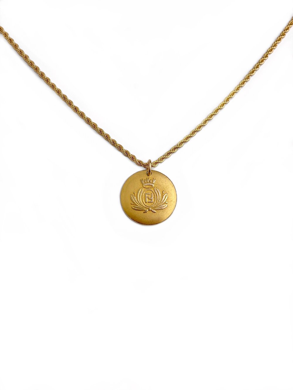 Louis Vuitton Repurposed Button Necklace 