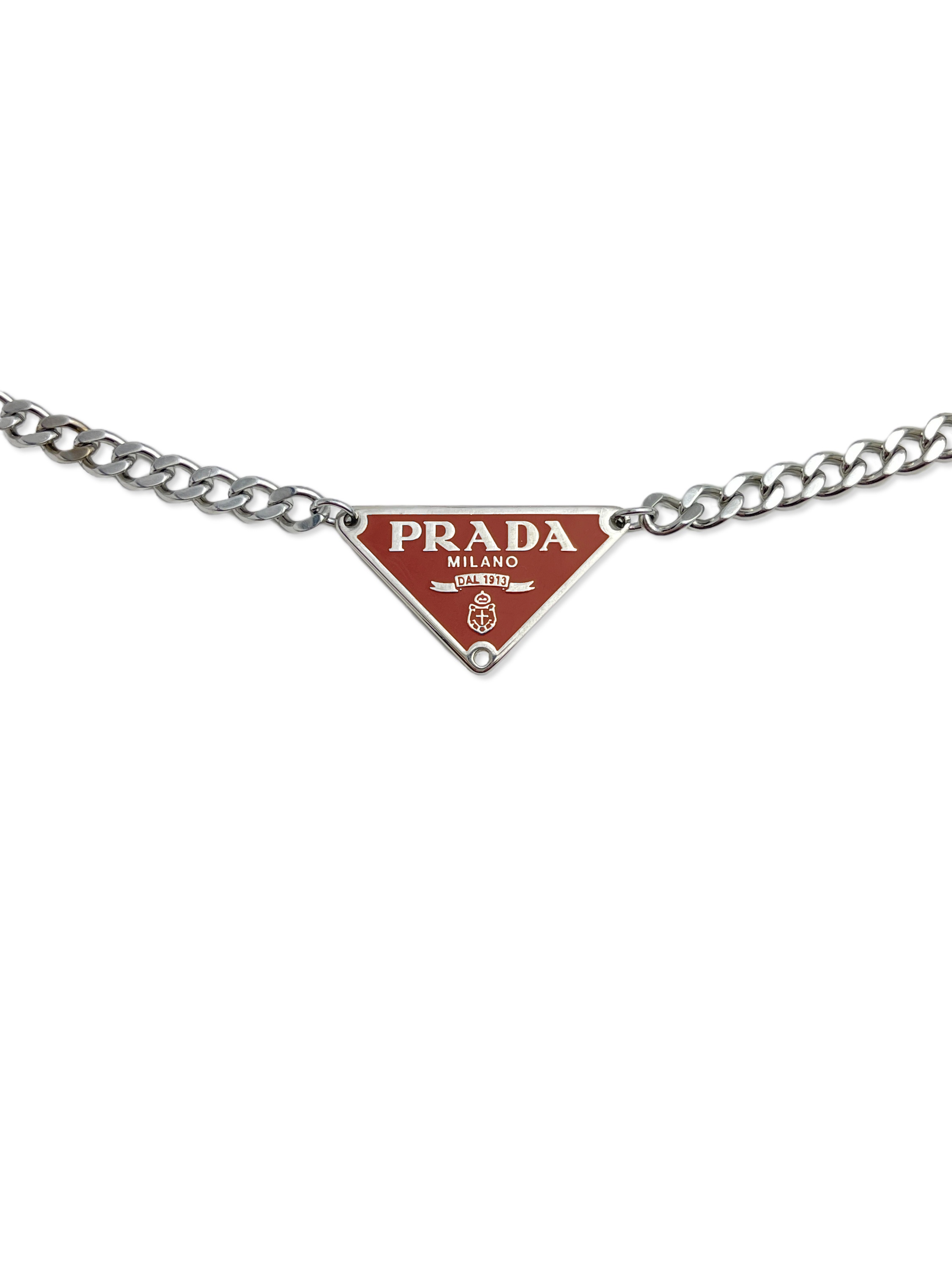 Cloth necklace Prada Black in Cloth - 30881454