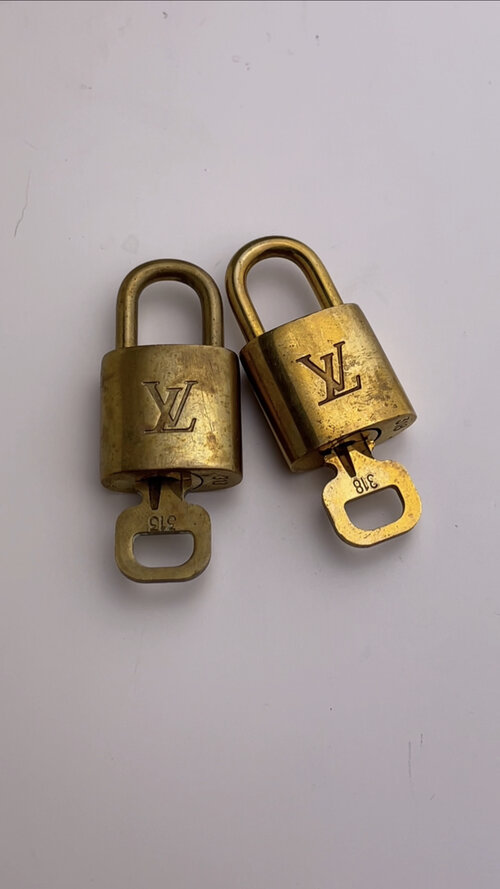 Rework Louis Vuitton Lock and Key on Layered Necklace