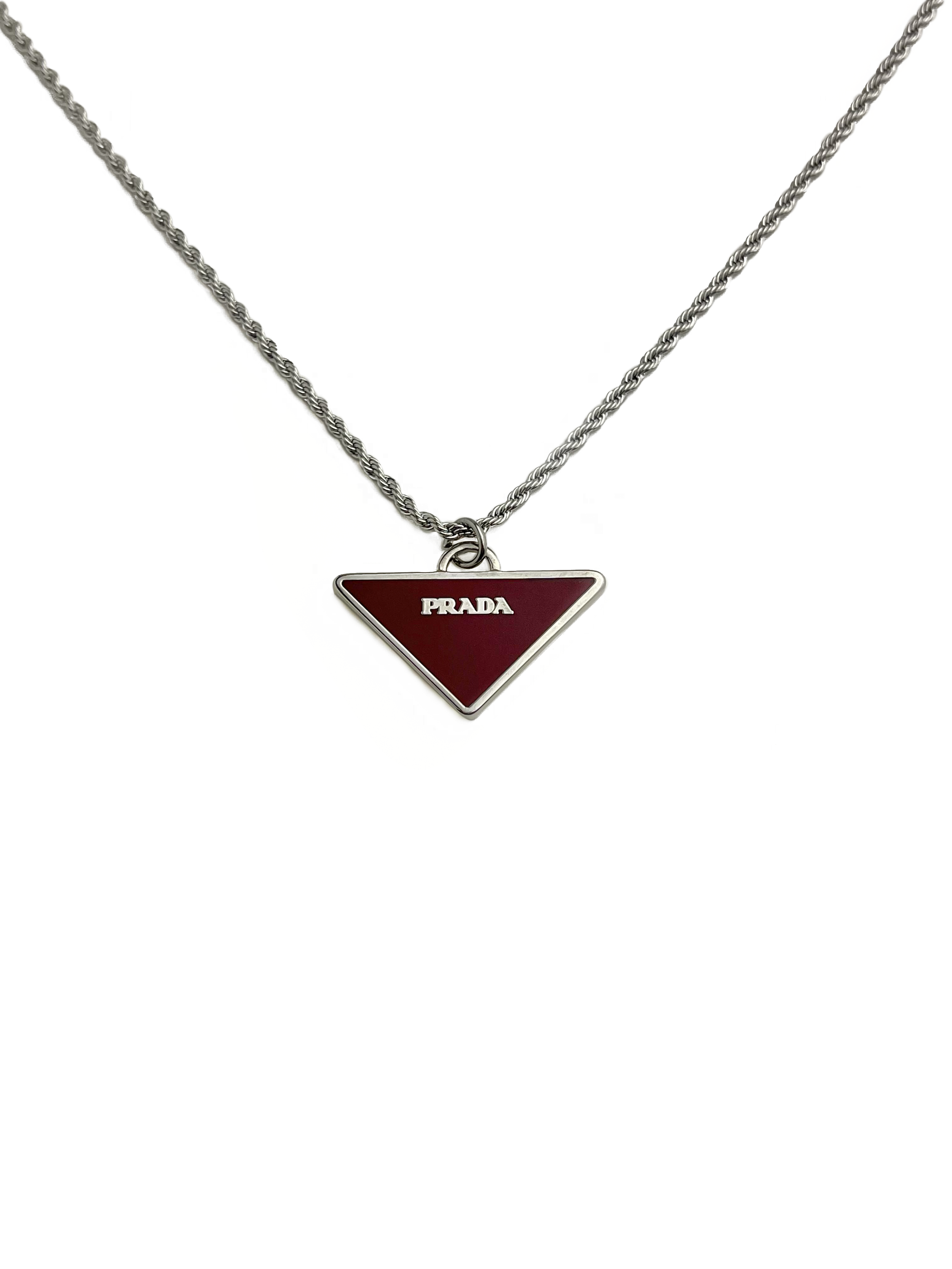 Details 130+ prada necklace triangle dupe songngunhatanh.edu.vn
