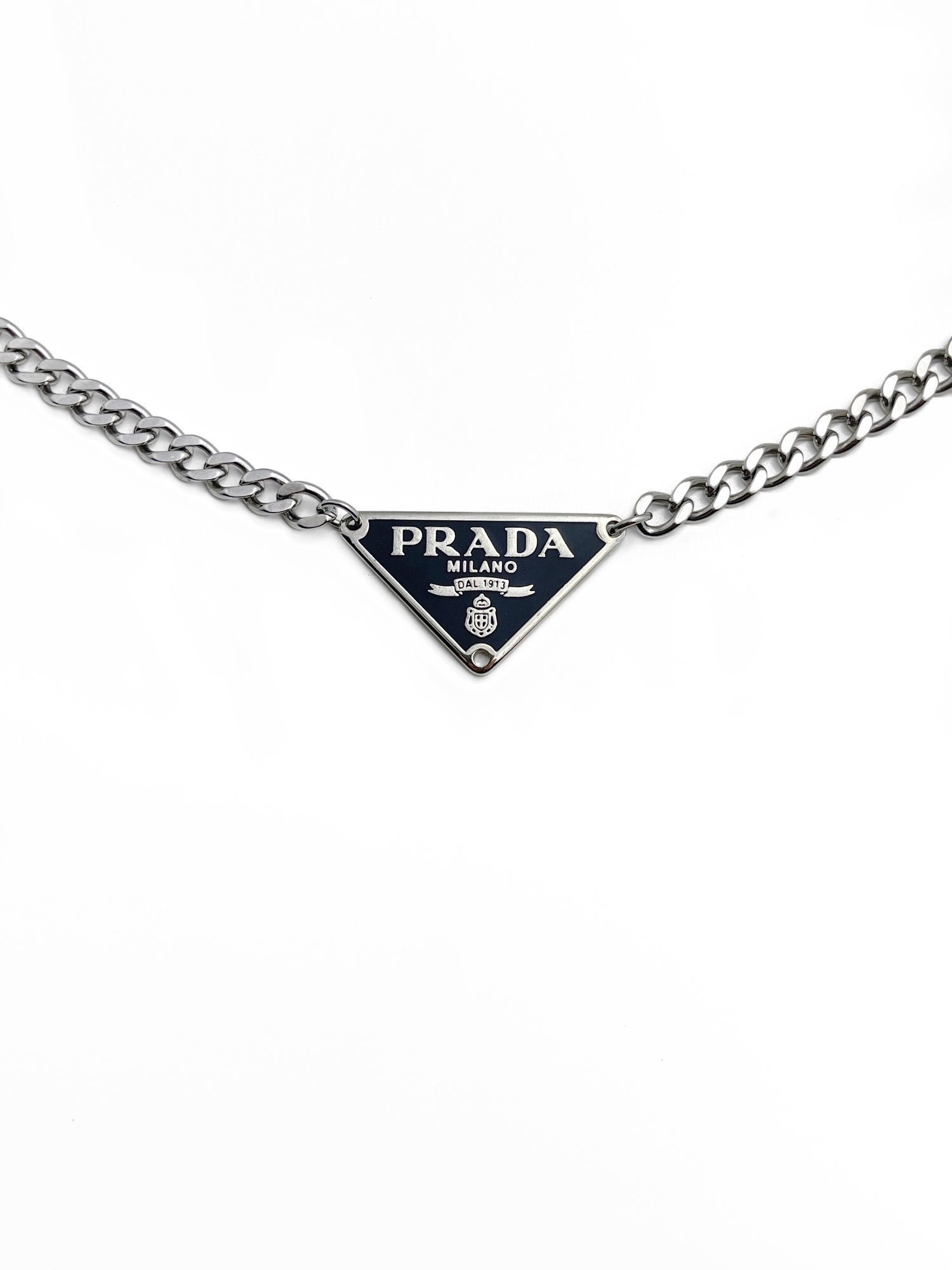 Necklace Prada Black in Steel - 36093921