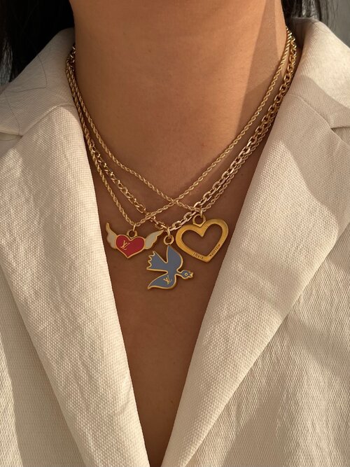 LV HEART NECKLACE – MEL THE COLLECTION