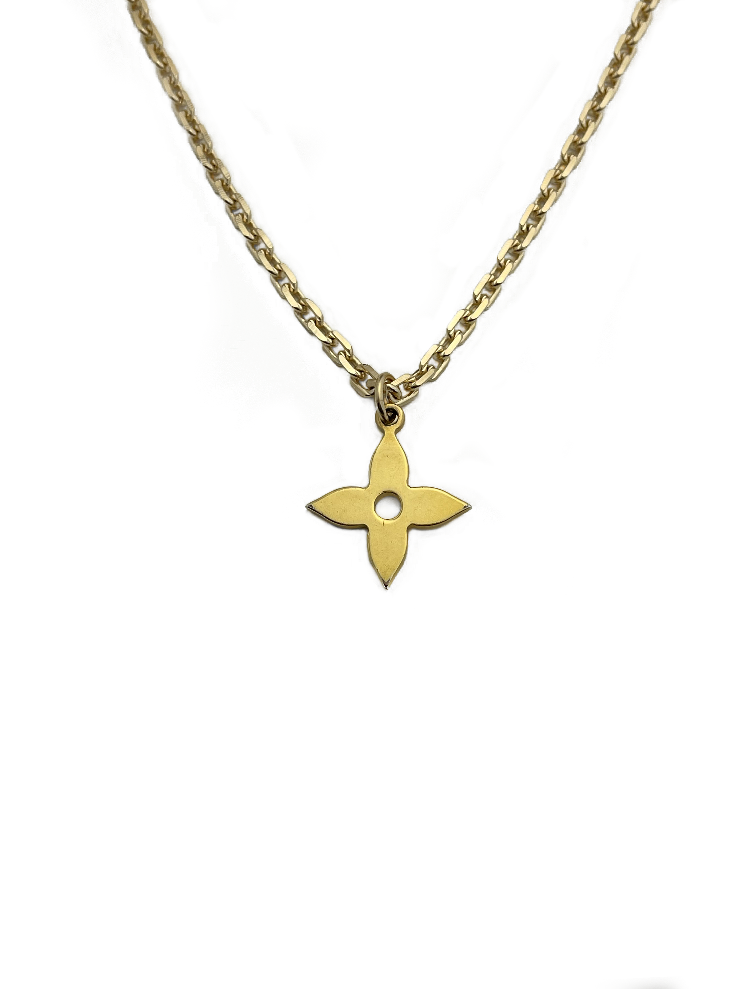 Authentic Louis Vuitton Repurposed Large Flower Necklace
