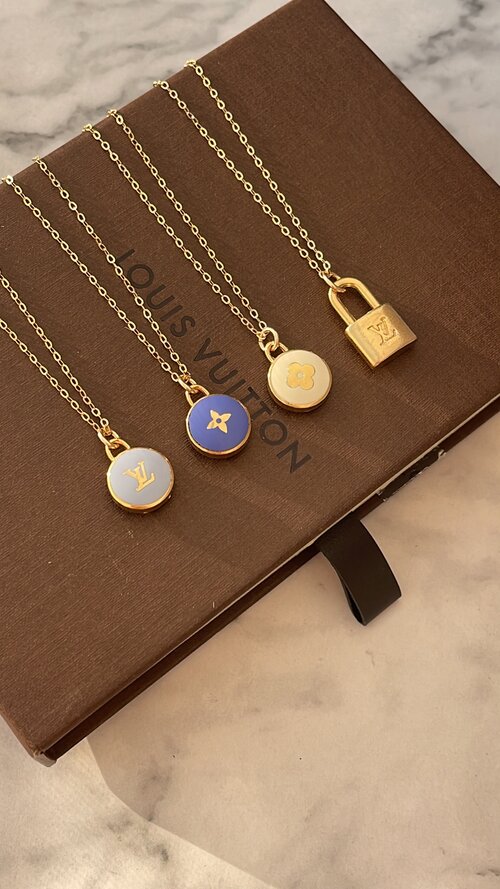 Rework Vintage Louis Vuitton Pastilles Gold Heart Necklace – Relic