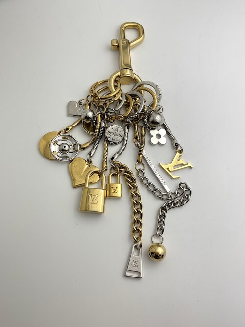 Vintage Reworked Louis Vuitton Charm Keychain