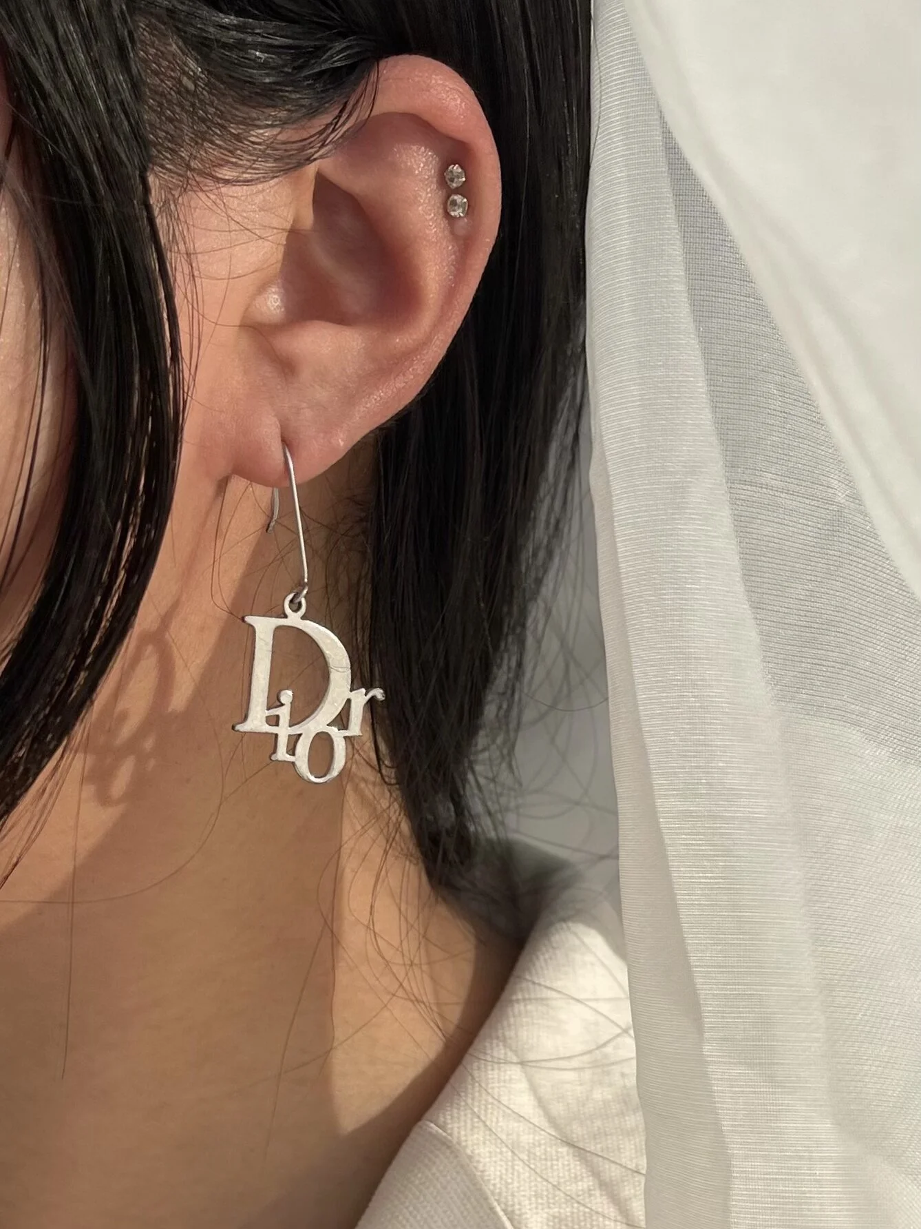 Dior top dangle earrings