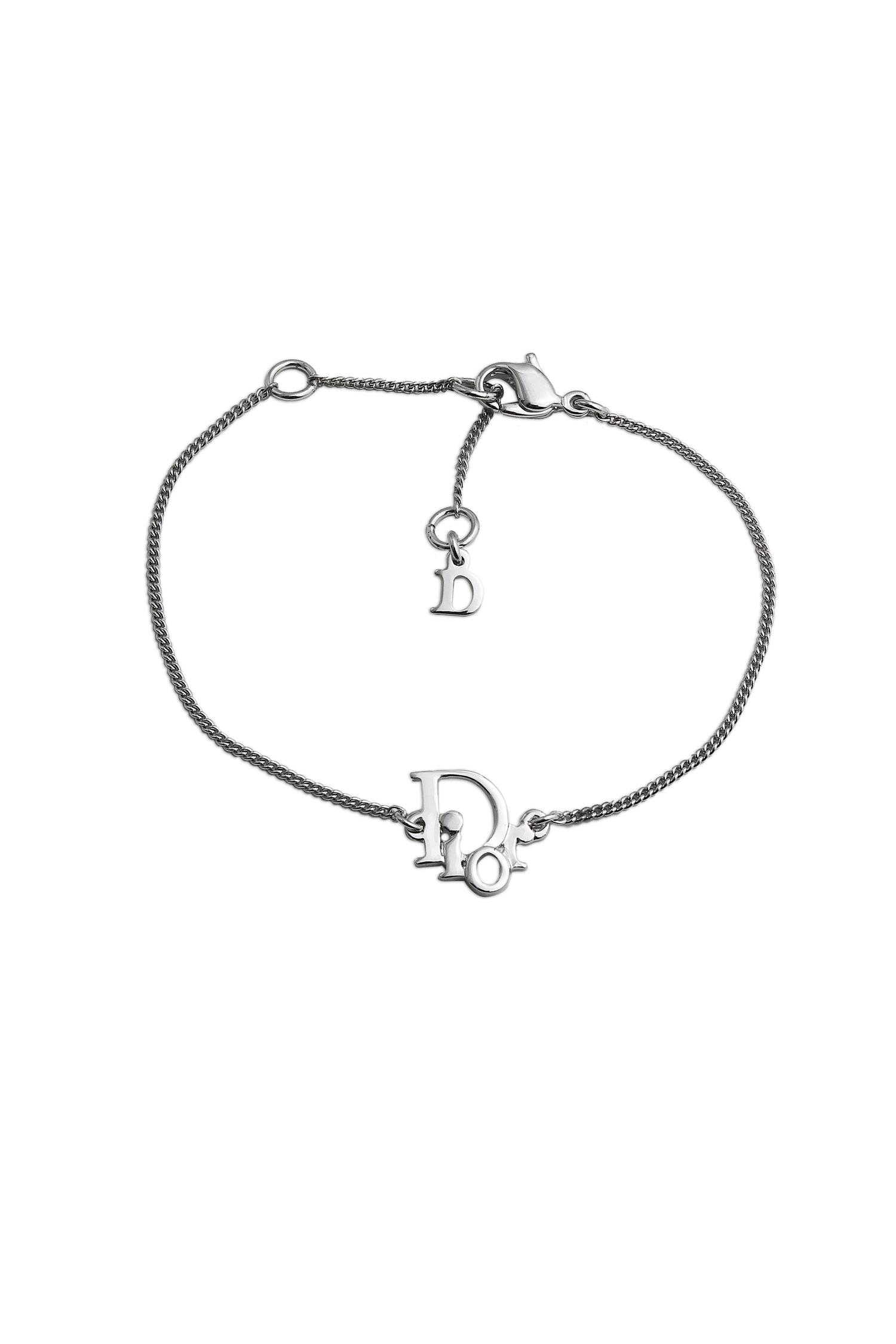 authentic-dior-vintage-silver-logo-bracelet-luxe-reworked