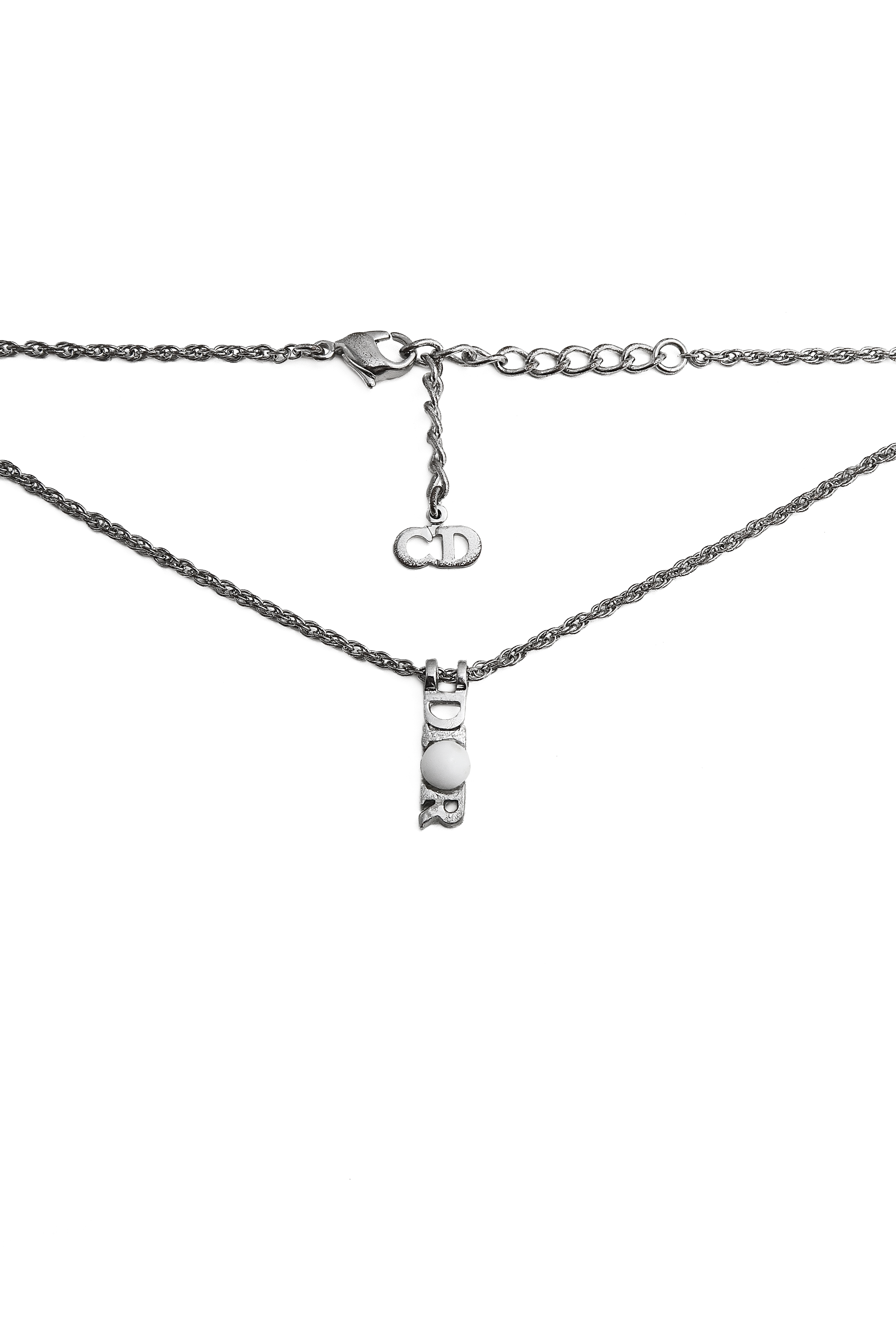Vintage Dior Monogram Number Necklace