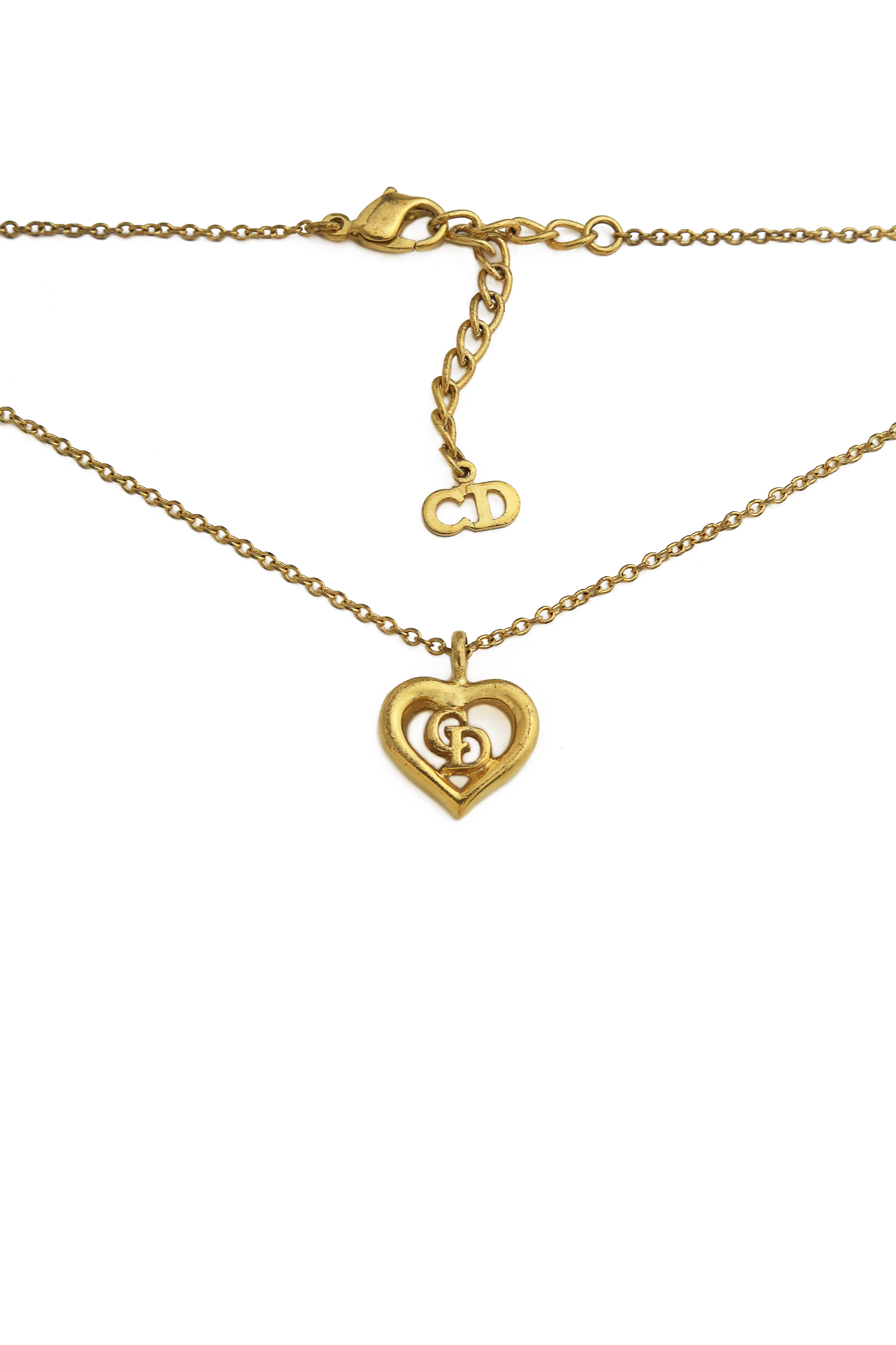 dior vintage cd heart pendant necklace wbg 3 copy.png