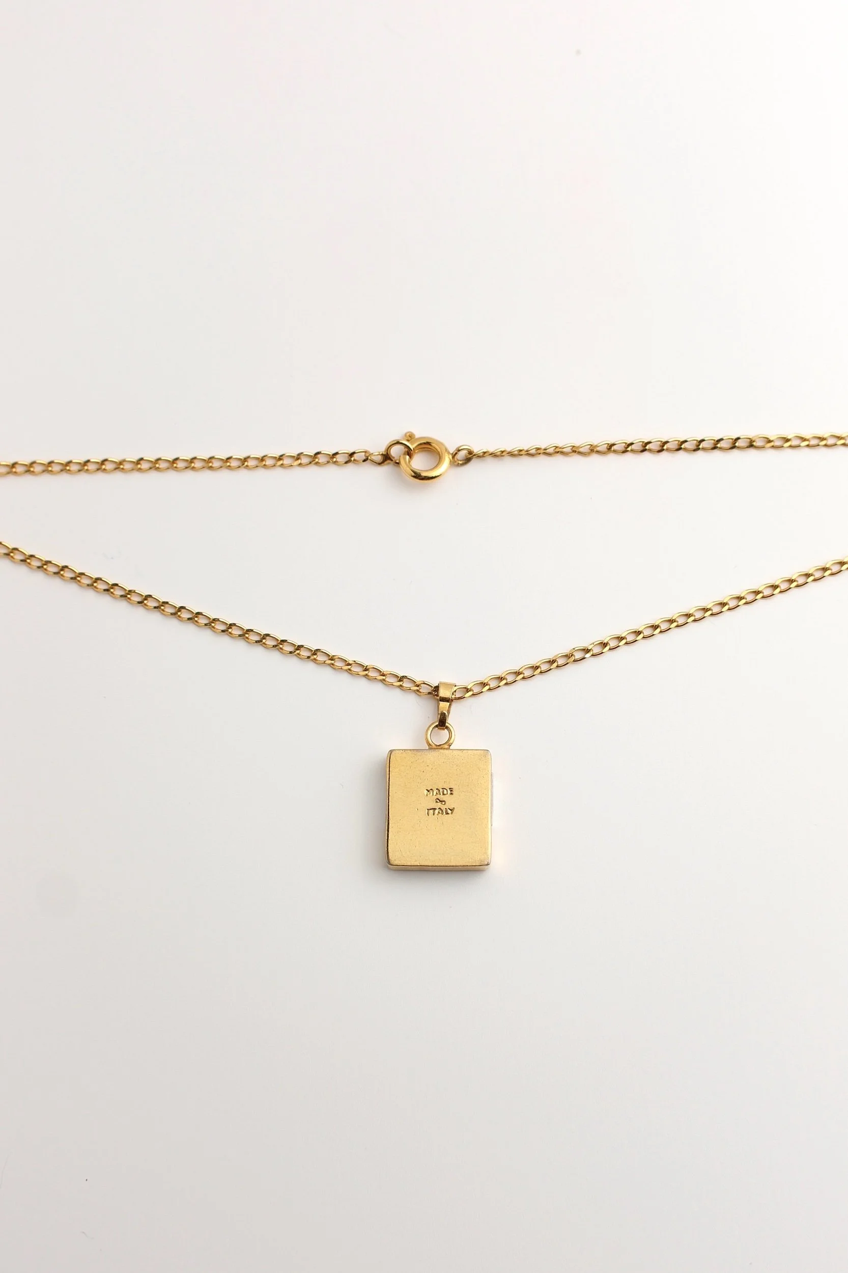 Authentic Vintage Celine Gold Button Medallion Necklace — LUXE