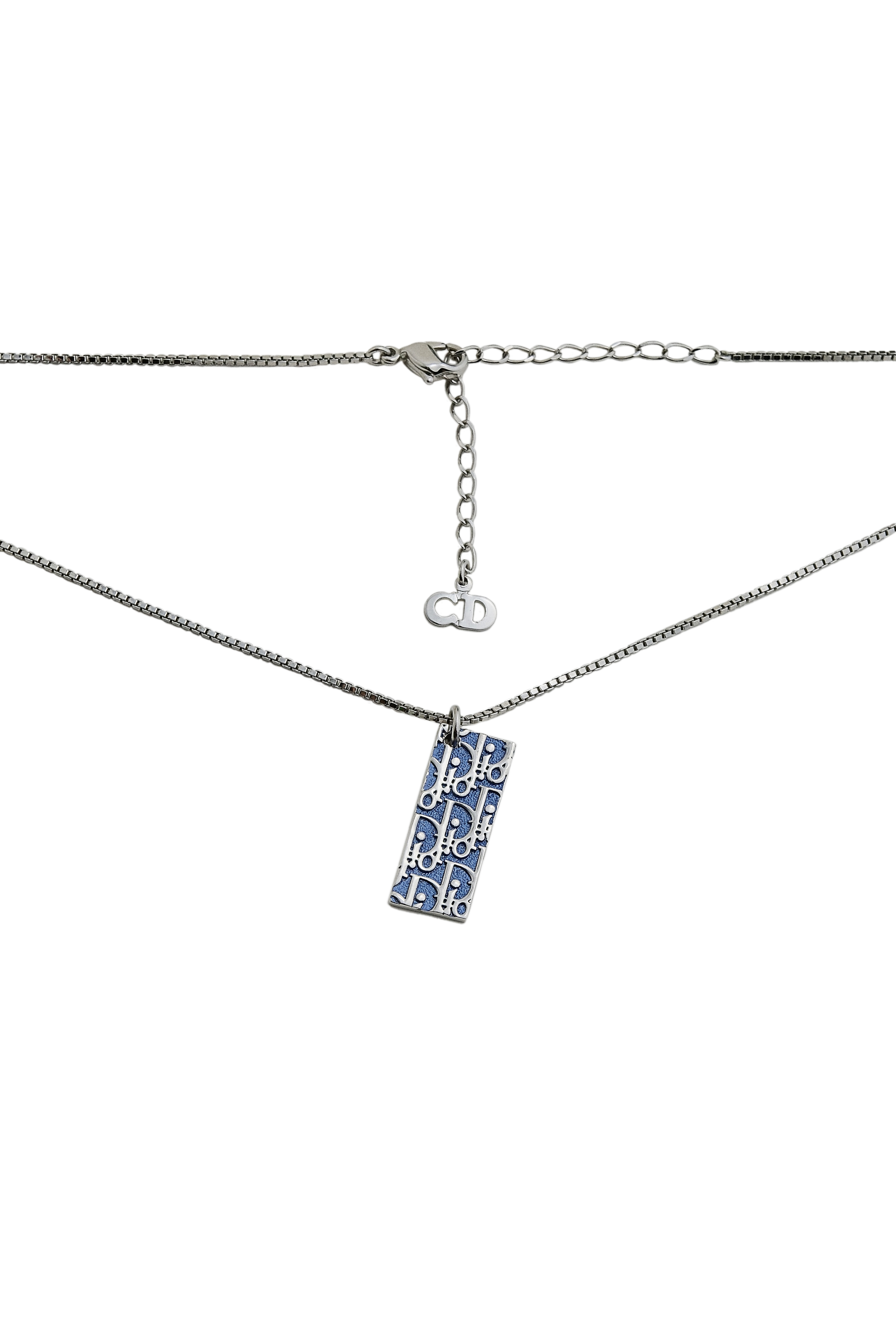 Authentic Vintage Dior Blue Trotter Necklace