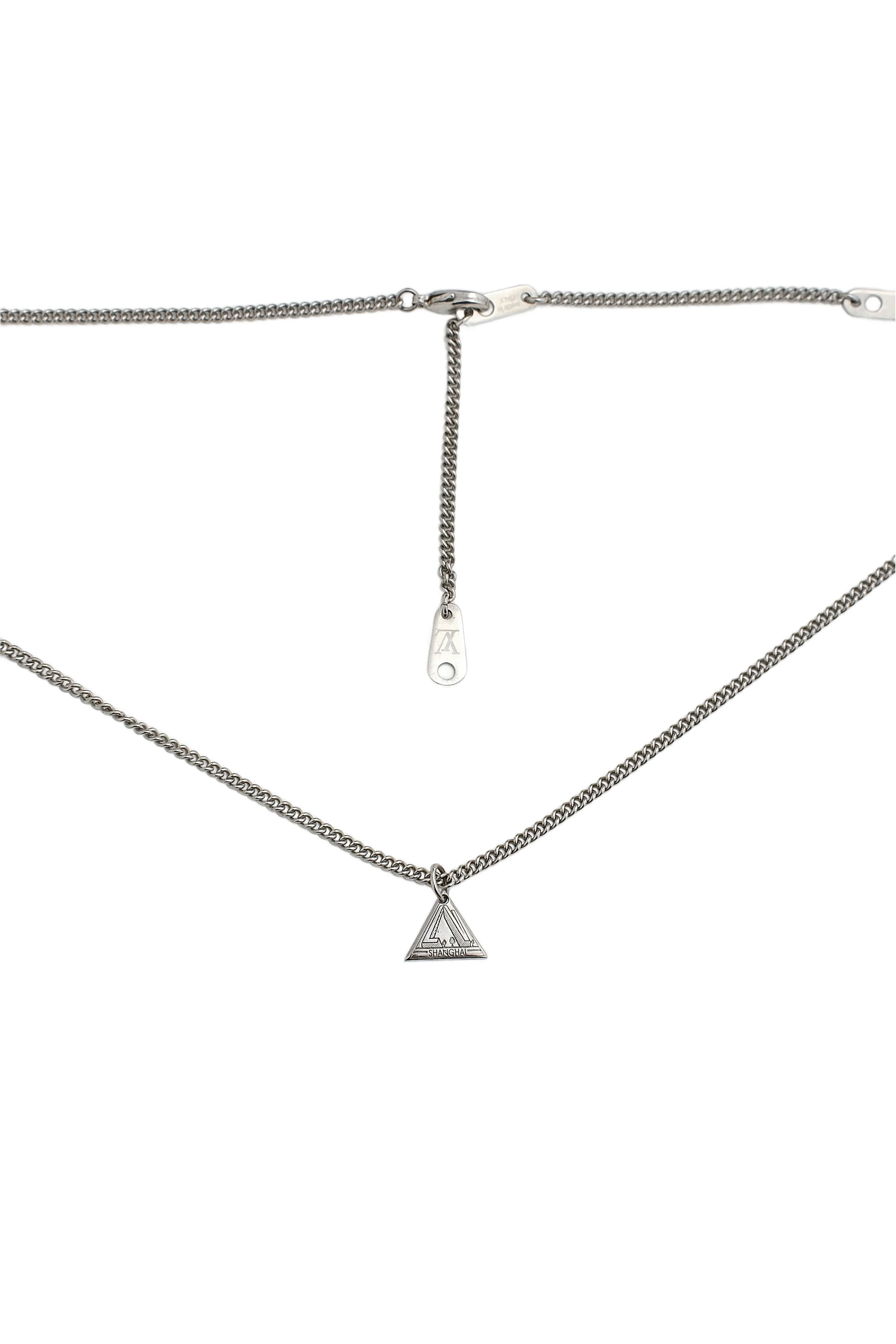Authentic Louis Vuitton Vintage Mini Triangle Necklace