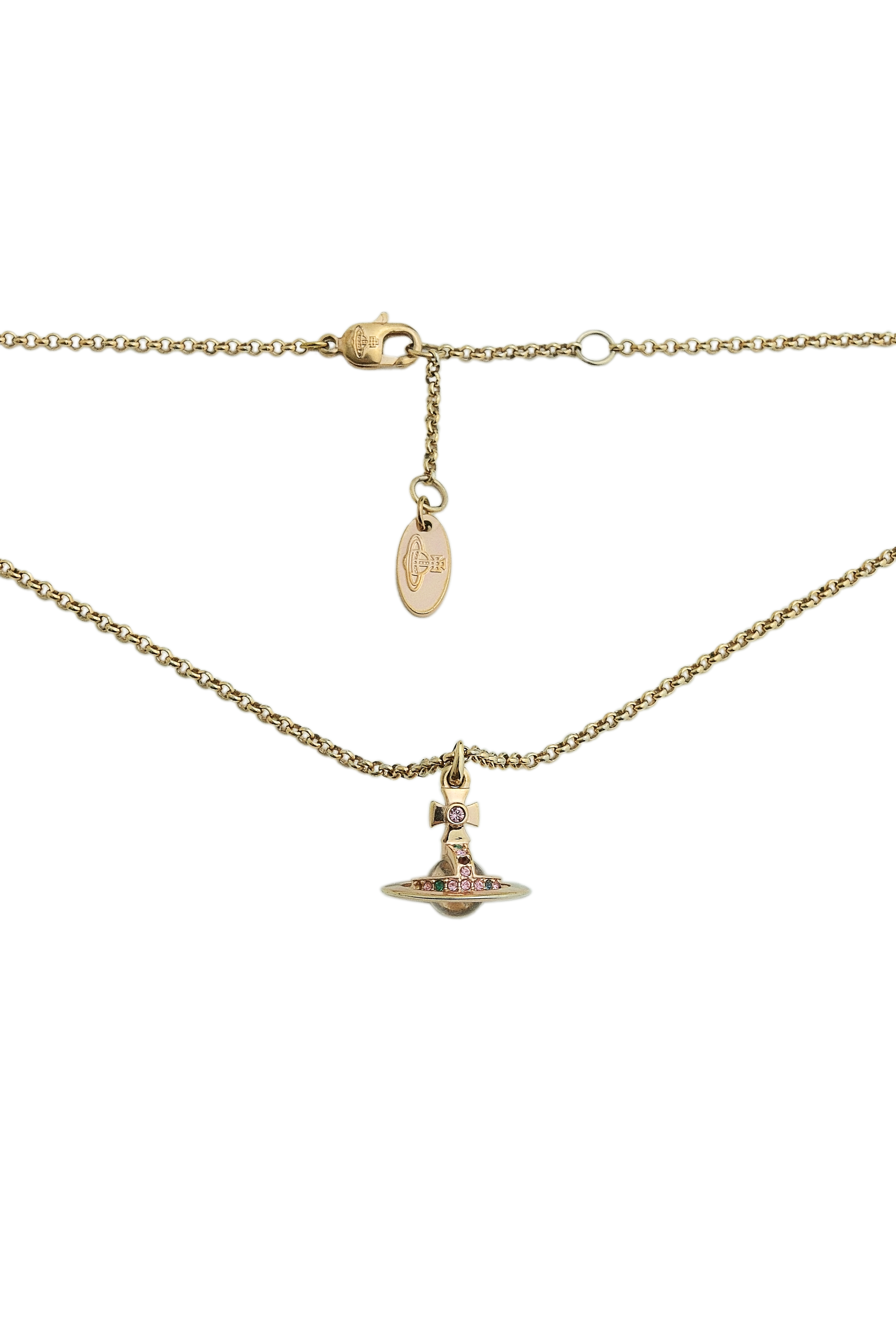 Authentic Vintage Vivienne Westwood Rainbow Crystal Orb Necklace