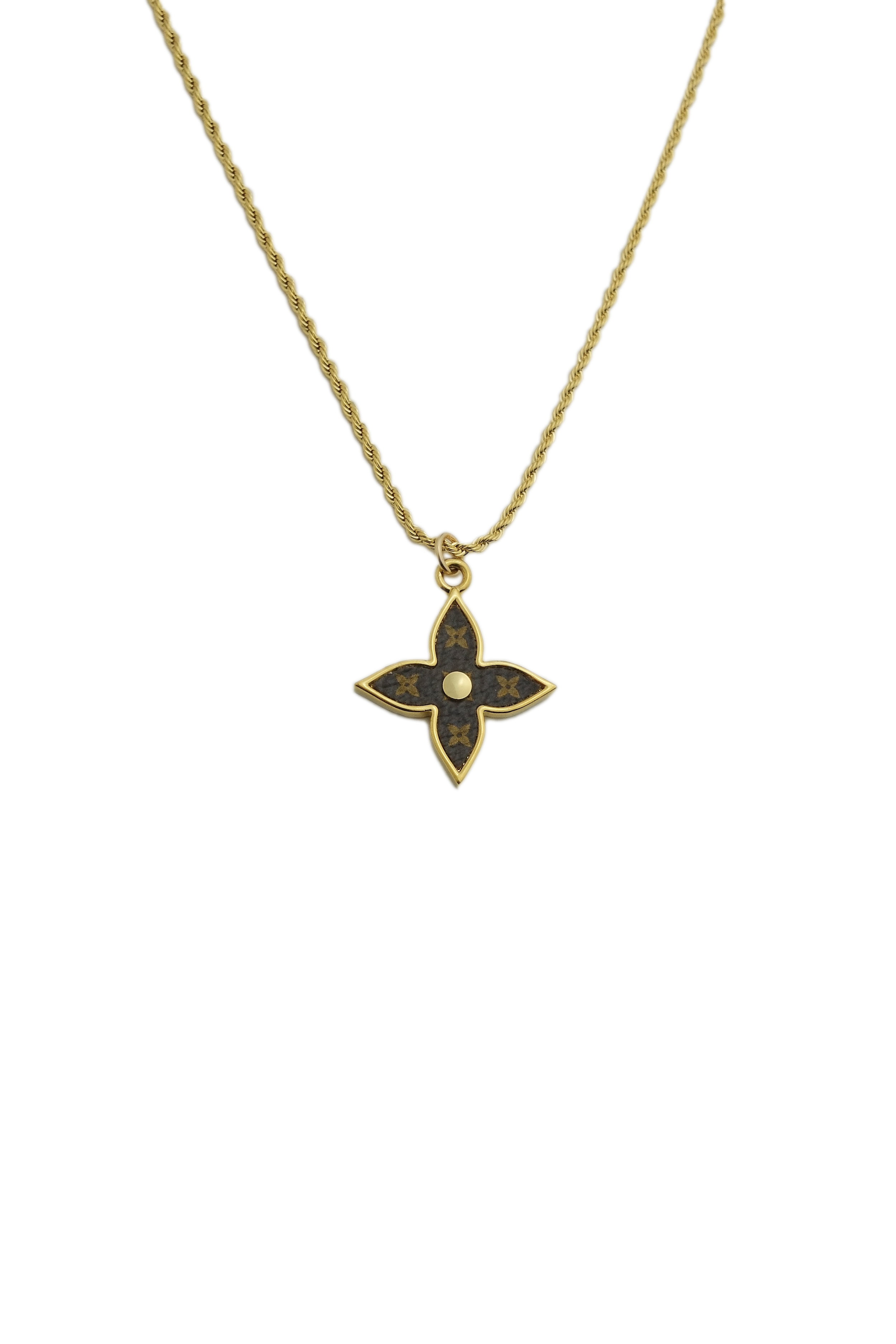 lv monogram canvas flower necklace wbg.png