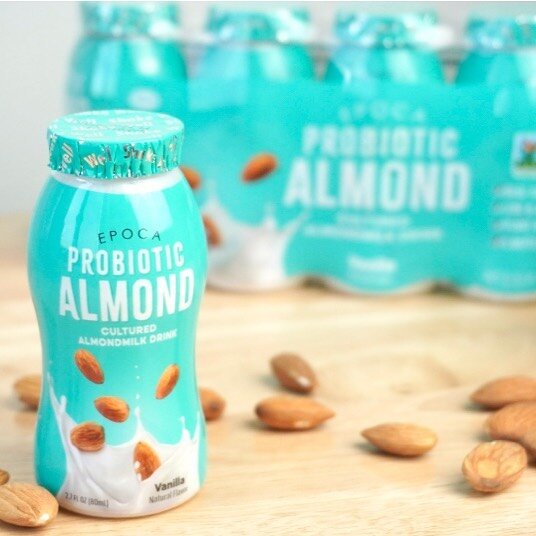 Healthy and flavorful, our Probiotic Almond drink is a delicious dairy free alternative and the first of its kind on the market in cultured drinks! #probiotics #almondmilk #plantbased