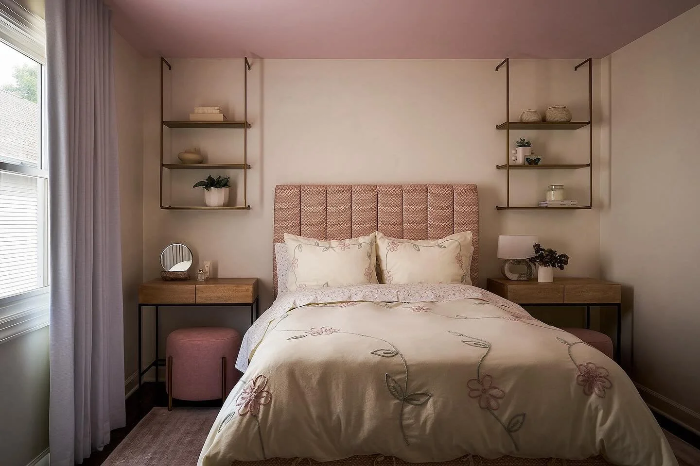Designed to grow with her, this modern girl&rsquo;s bedroom balances sophistication and sweetness. Soft tones, timeless design, and a blush pink ceiling that adds just the right touch of magic. 💕

Photo: @rymcdon

 #londonwalderinteriordesign #LWID 
