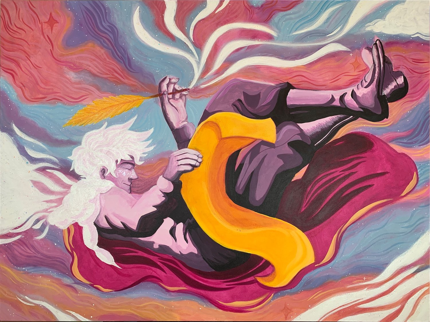 OLIVIA LAFOY, 3, HYPNOS, ACRYLIC, 30X40X1.5, 2022.