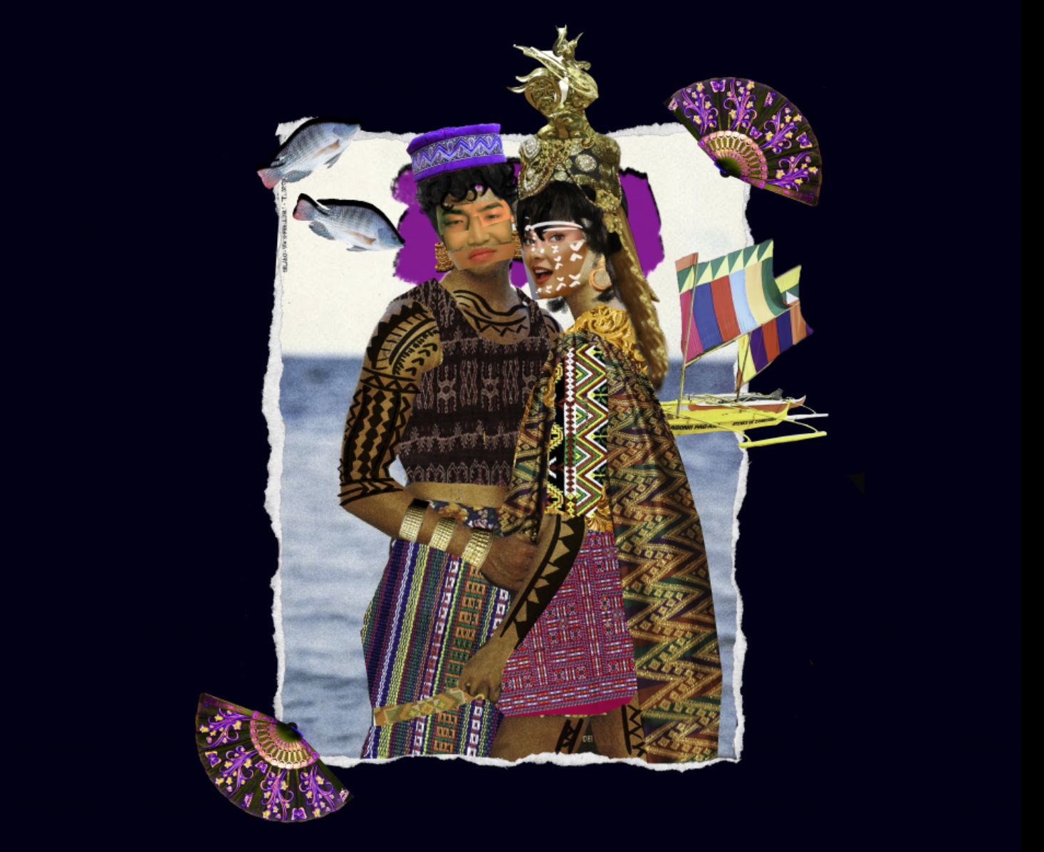 JOHN VELASCO, 2ND YEAR, VERSACE IN MINDANAO, PHOTO COLLAGE, 2020