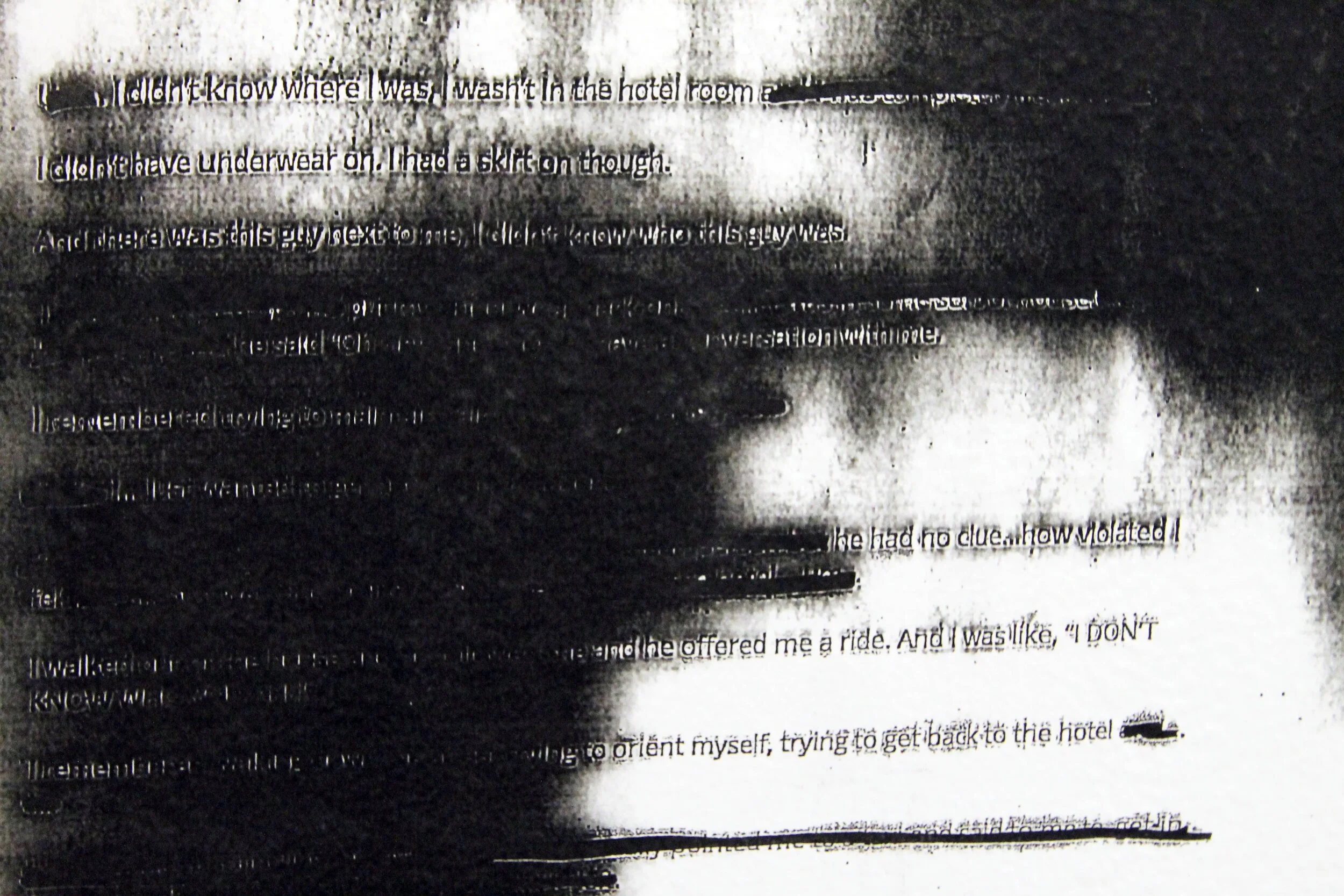 Blankouts (detail), 2021