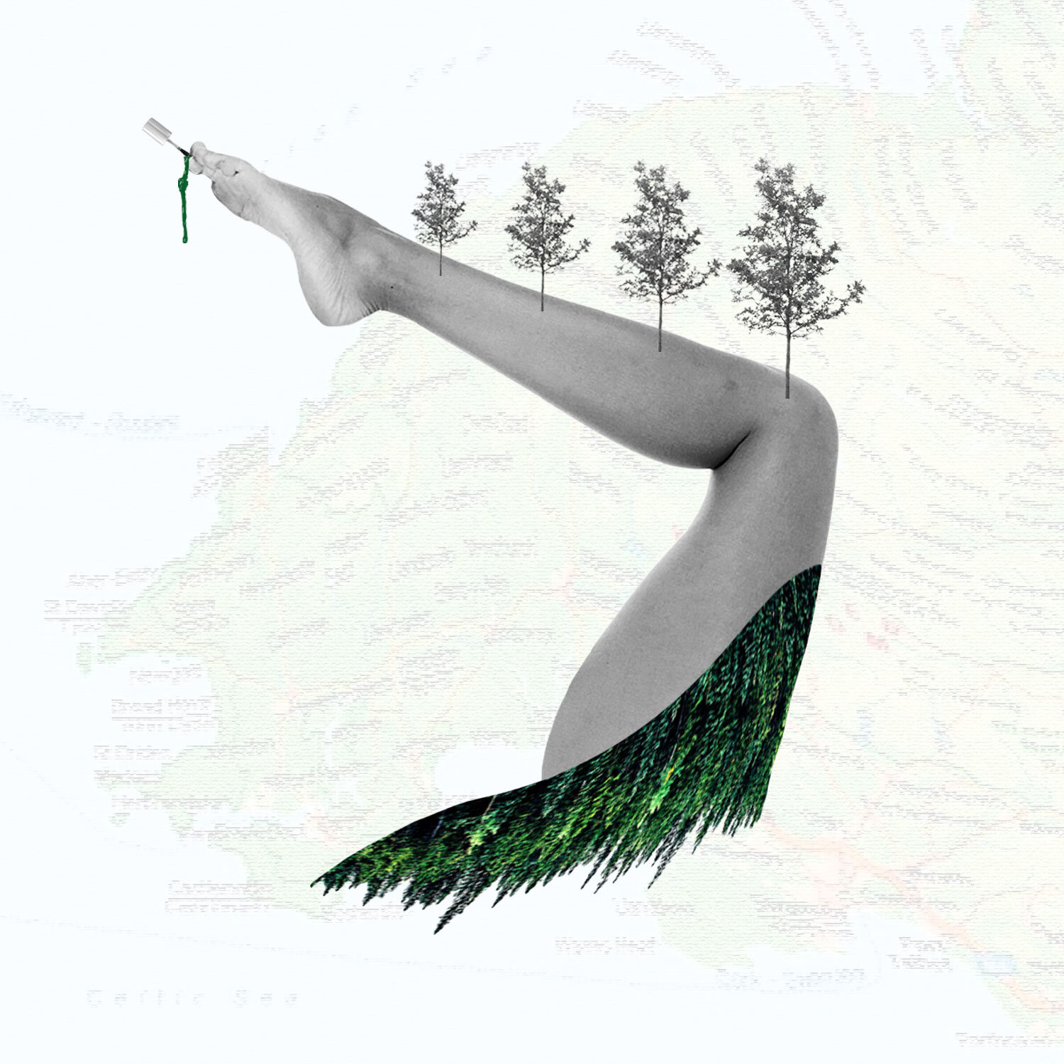 BECA BYRNES, 3RD YEAR, HER ROOTS, PHOTO COLLAGE, 2020