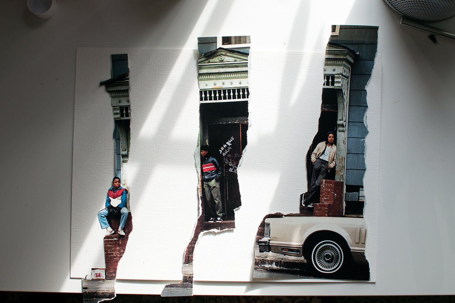 JULIEN-TYLER NORRISH, 3RD YEAR, SOCIAL DISTANCE, PHOTO + COLLAGE, 9” X 14”, 2021