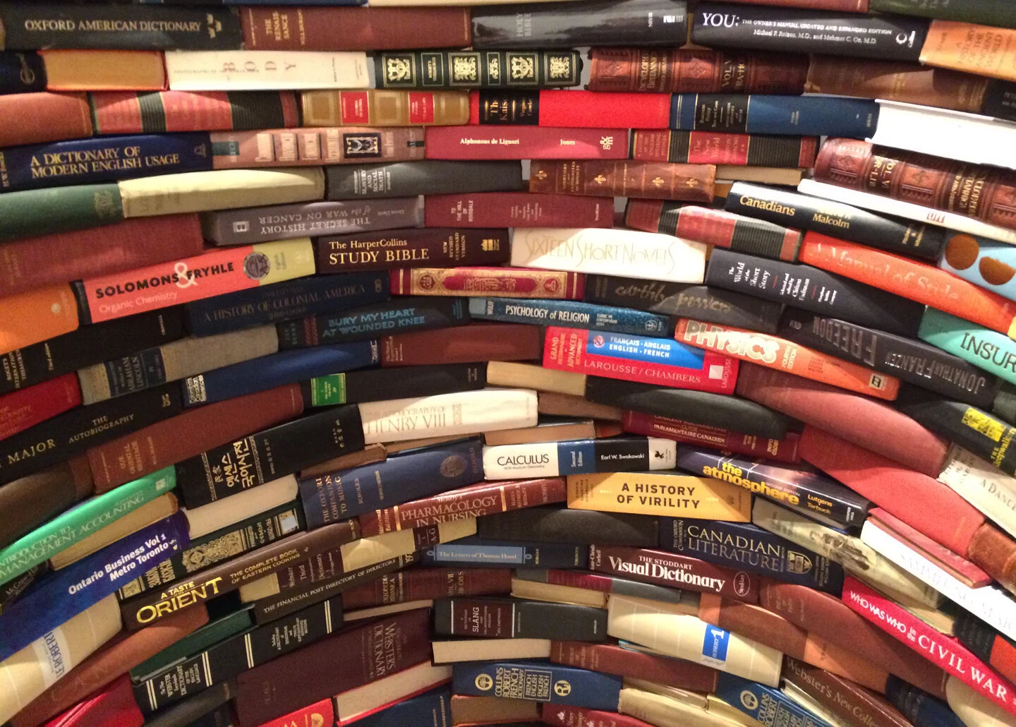 Authoritative Archive (detail), 2021, books