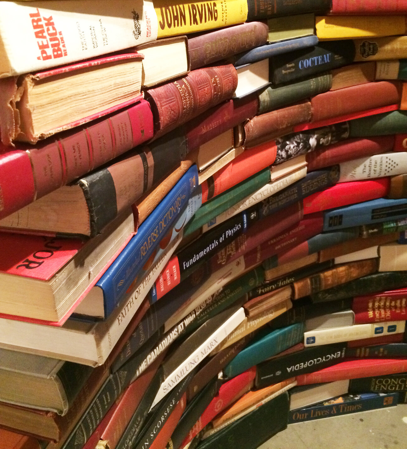 Authoritative Archive (curve), 2021, books