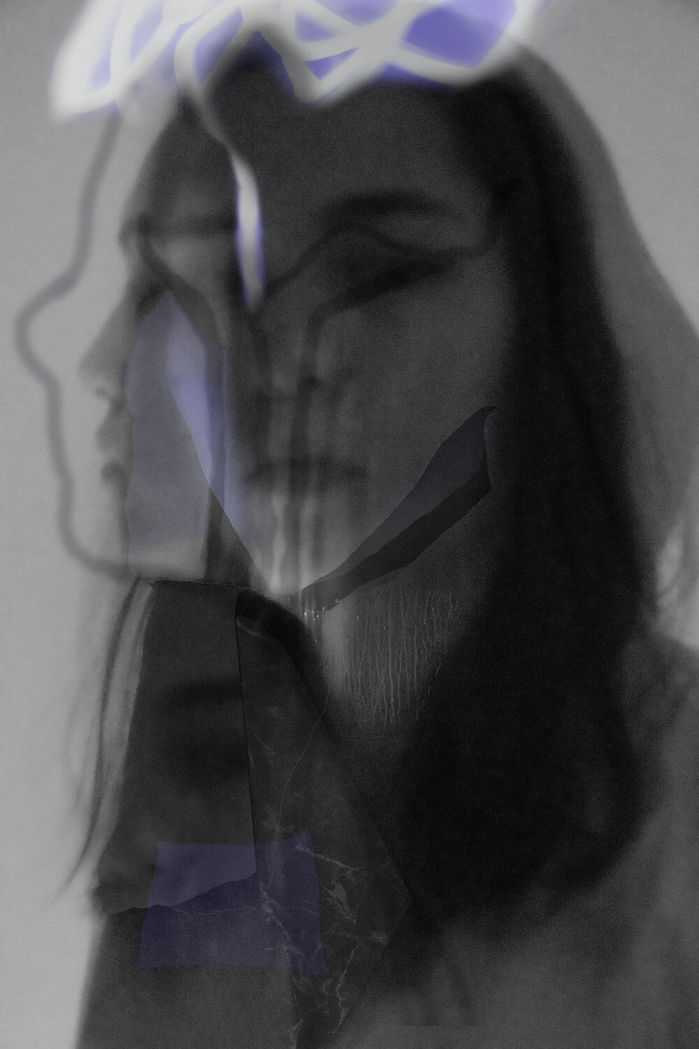 ESMÉ HAZEL WAYBRANT, 3RD YEAR, MYSELF INDIGO, PHOTO COLLAGE, 2020