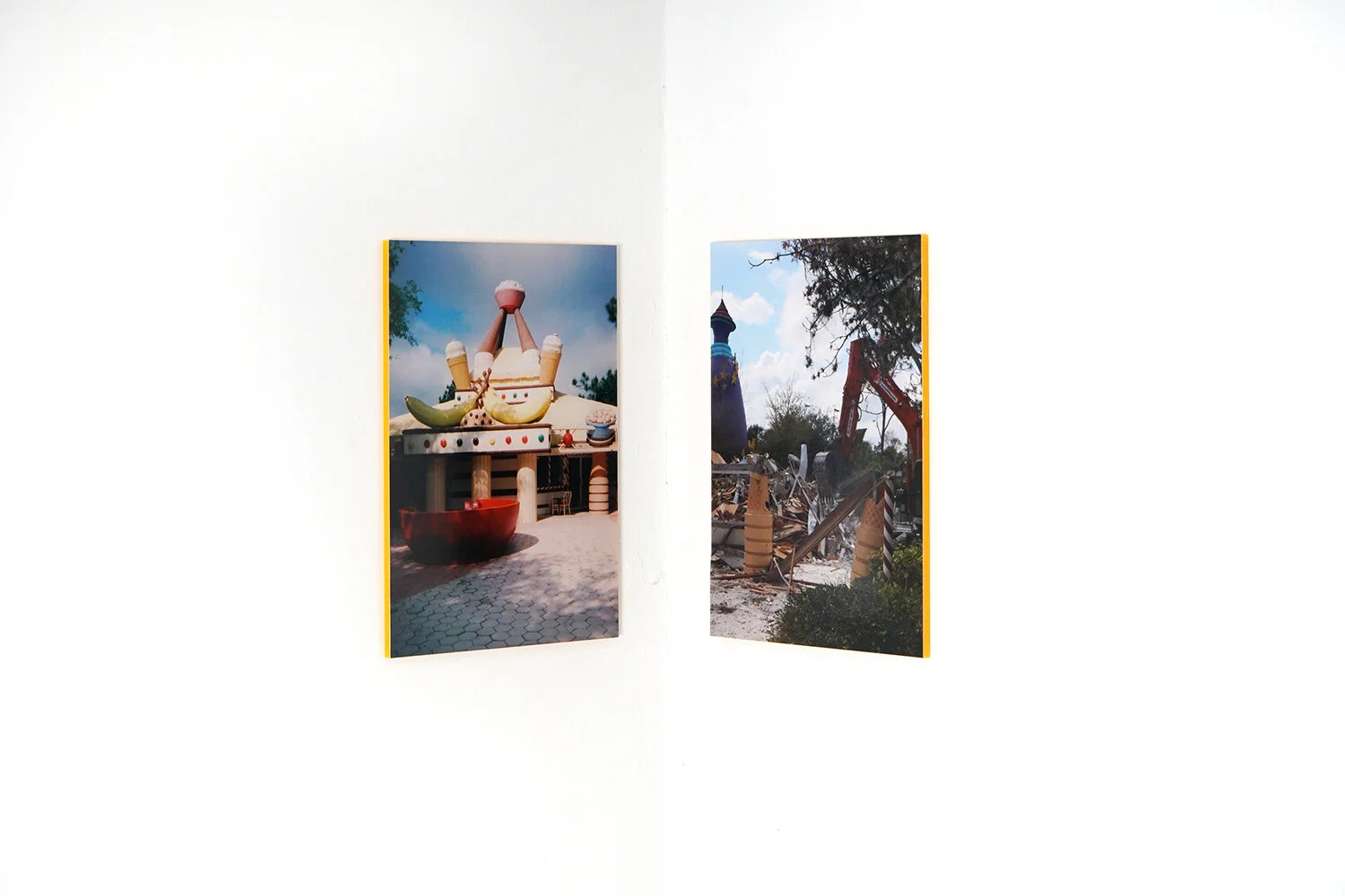 Detail A Wish Stays With You, photographs mounted on colored acrylic, 2021