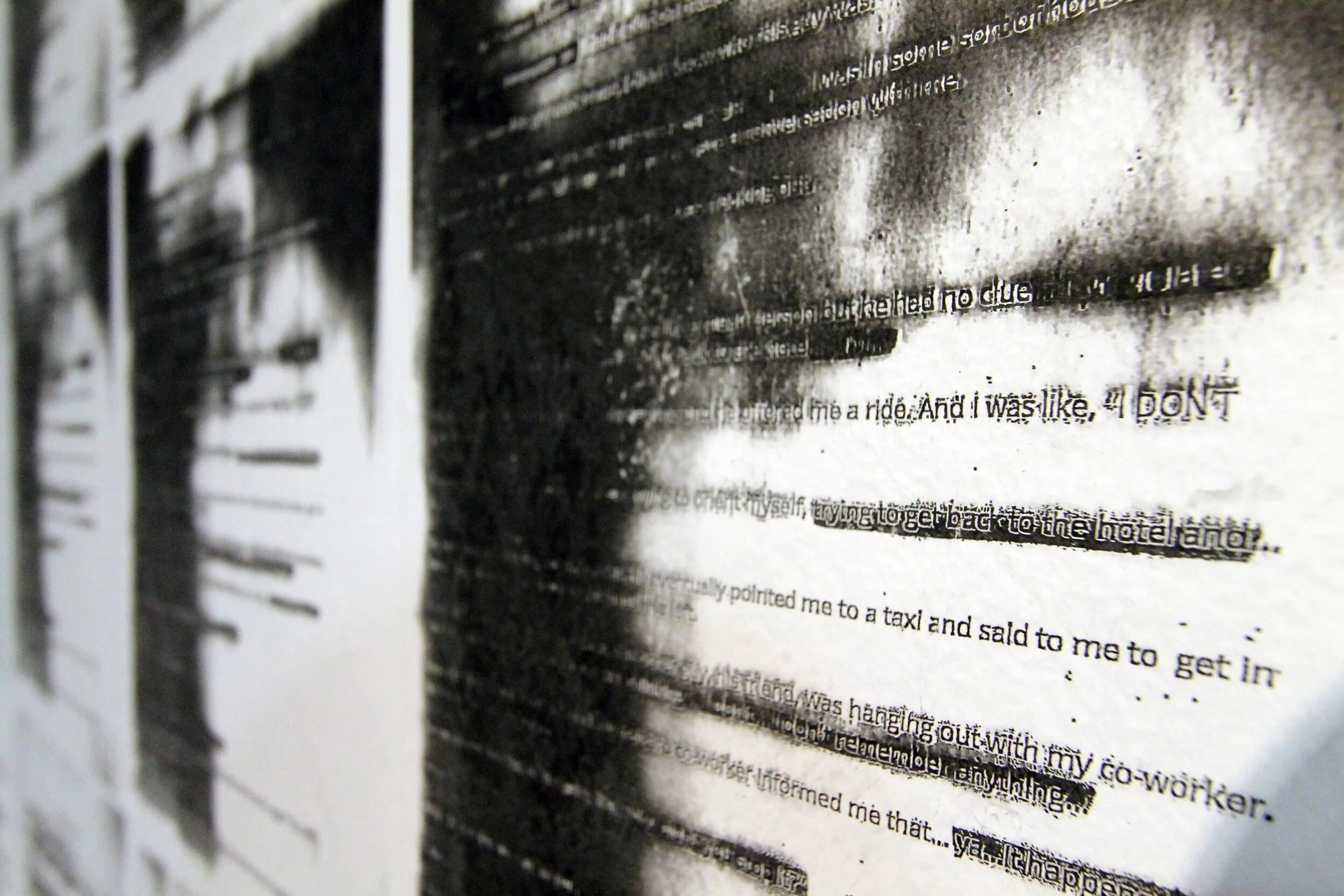 Blankouts (detail), 2021