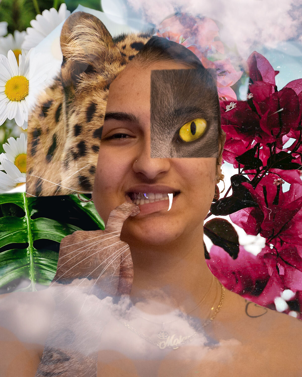 CARISA N. McCALLA-FITOUSSI, 3RD YEAR, MELANIN A N G E L S, PHOTO COLLAGE, 2020