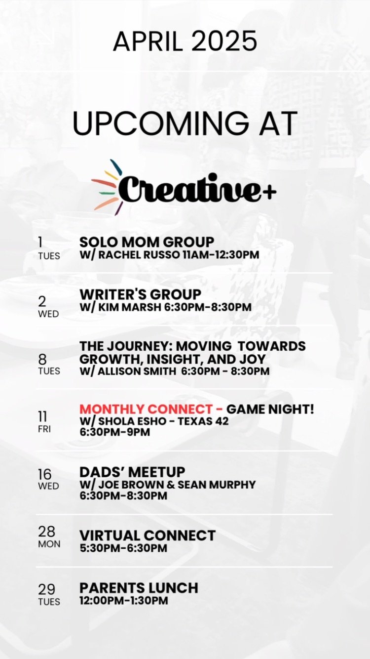 April Upcoming Events
Stay connected & in the know with our calendar of events! 🗓👍🏾
-
#NJGroups #NJMeetups #NJCreatives #MontclairNJ #ThirdSpace #Entrepreneurs #BlackOwned #WomanOwned