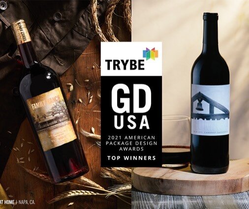 the awards keep coming!
Winners of the 58th Annual Graphic Design USA's American Package Design Awards (Category: Wine &amp; Liquor), our Family Ranch and Homage Cellars labels beat out over 2,000 entries worldwide to take top honors. Less than 10% a