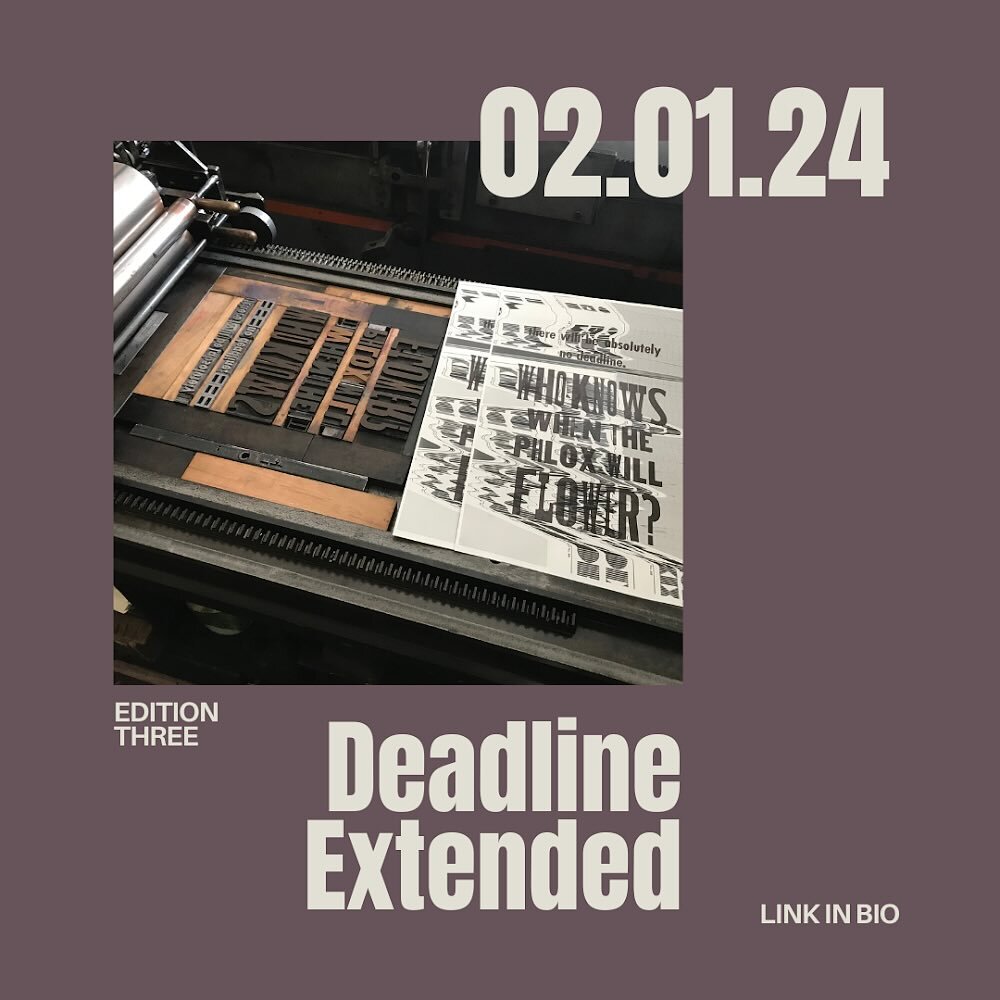 Hi, we&rsquo;re busy so we know you all are too! 

⏳ Deadline extended through January