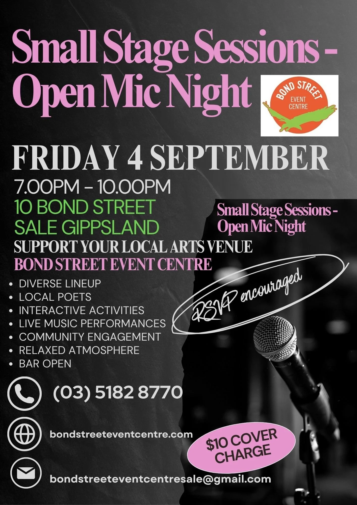 Small Stage Sessions- Open Mic Night 